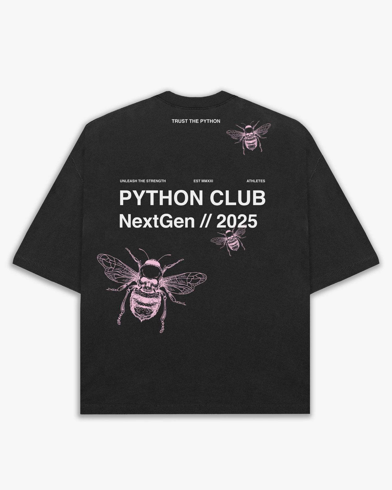 LIMITED PYTHON CLUB GRAPHIC T SHIRT BLACK - OVERSIZED