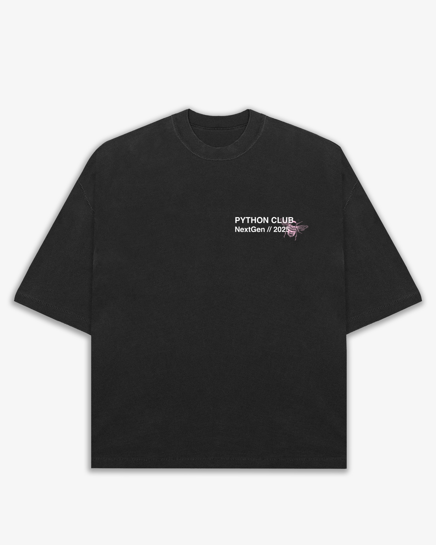 LIMITED PYTHON CLUB GRAPHIC T SHIRT BLACK - OVERSIZED