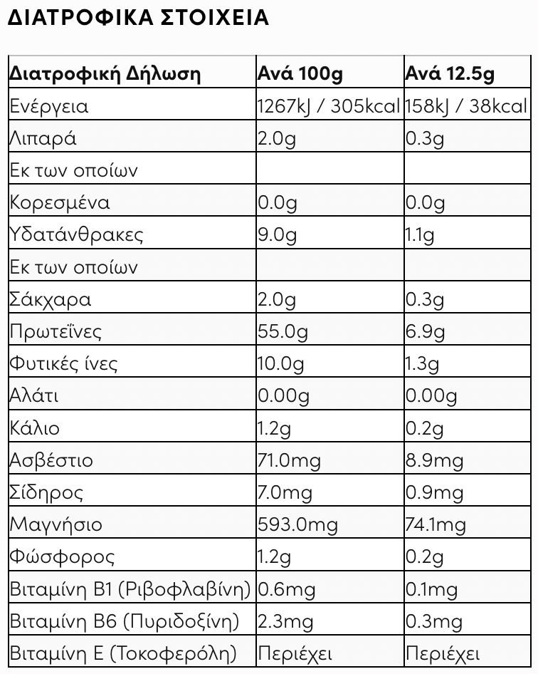Πρωτεΐνη Ηλιόσπορου 500γρ