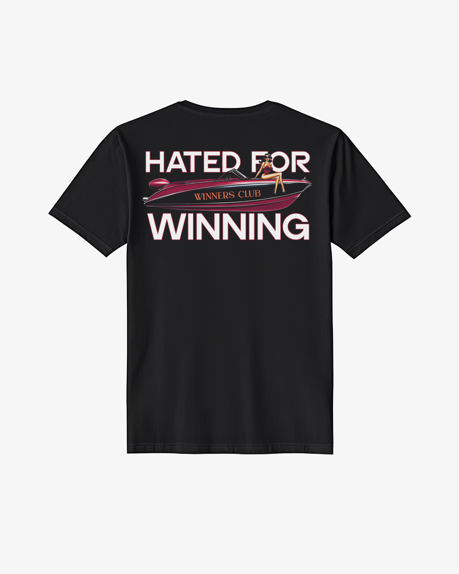 WINNERS CLUB BLACK GRAPHIC T SHIRT Classic Fit T Shirt