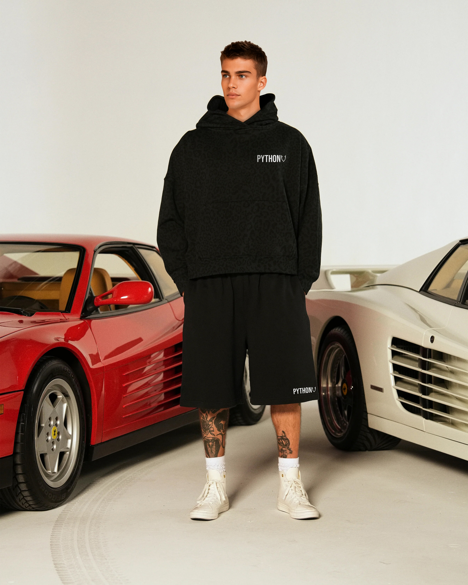 LIMITED - WINNERS CLUB BLACK SHORTS – OVERSIZED FIT