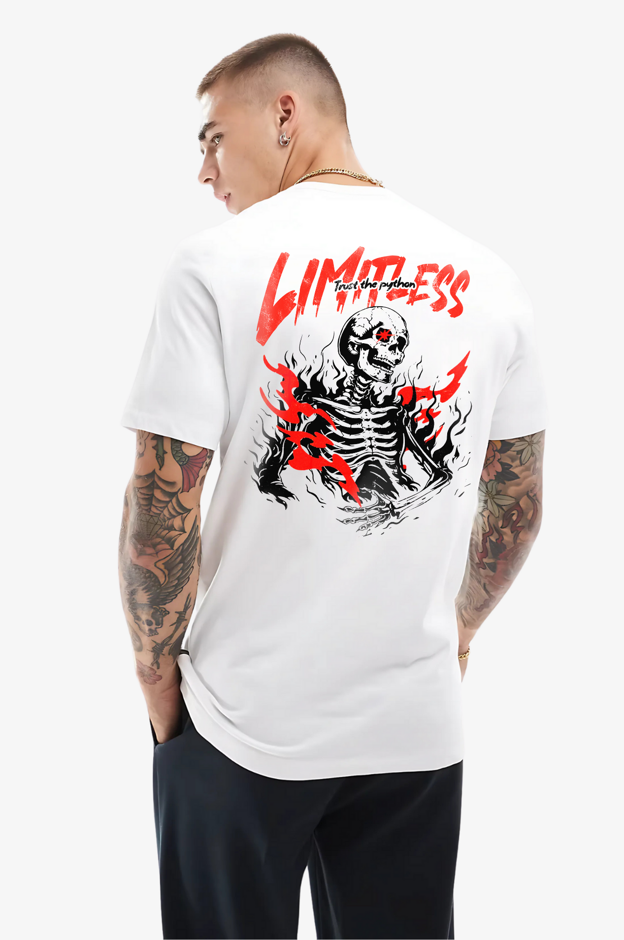 LIMITLESS GRAPHIC T SHIRT Classic Fit T Shirt