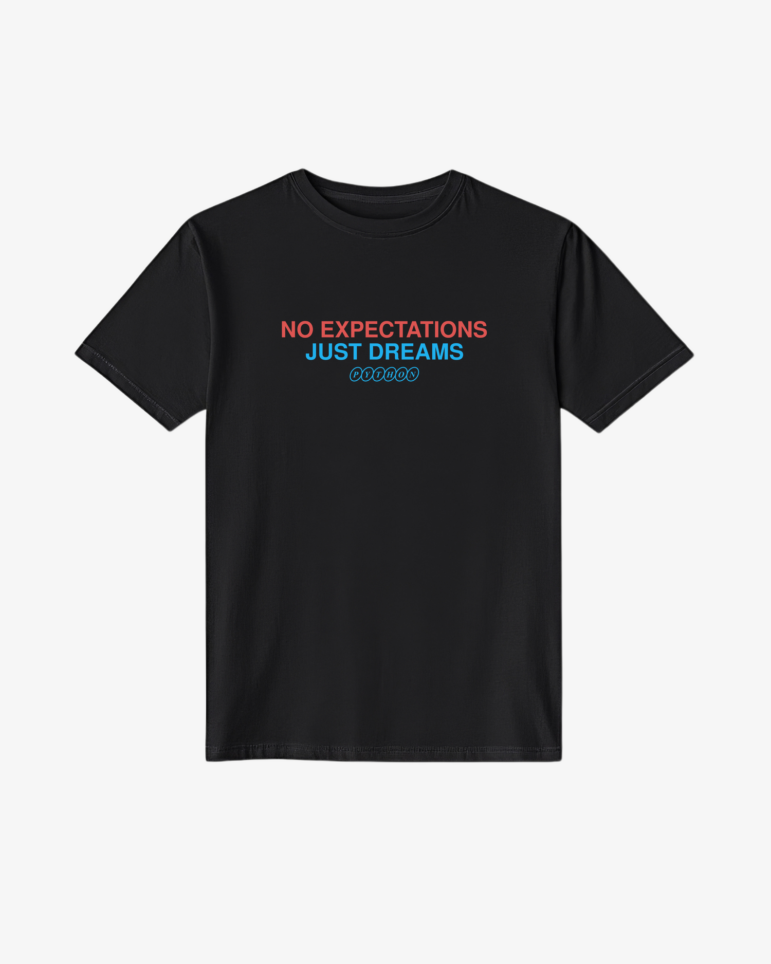 DREAMS BLACK GRAPHIC T SHIRT Classic Fit T Shirt