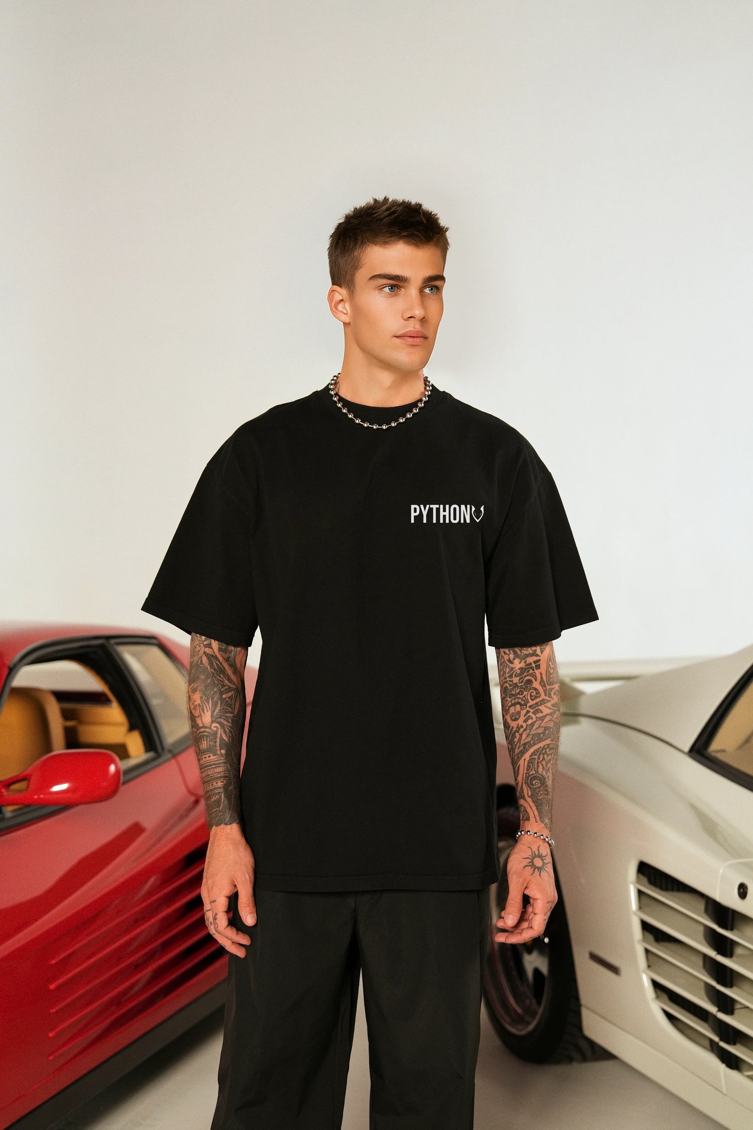 OBSESSED BLACK GRAPHIC T SHIRT - OVERSIZED