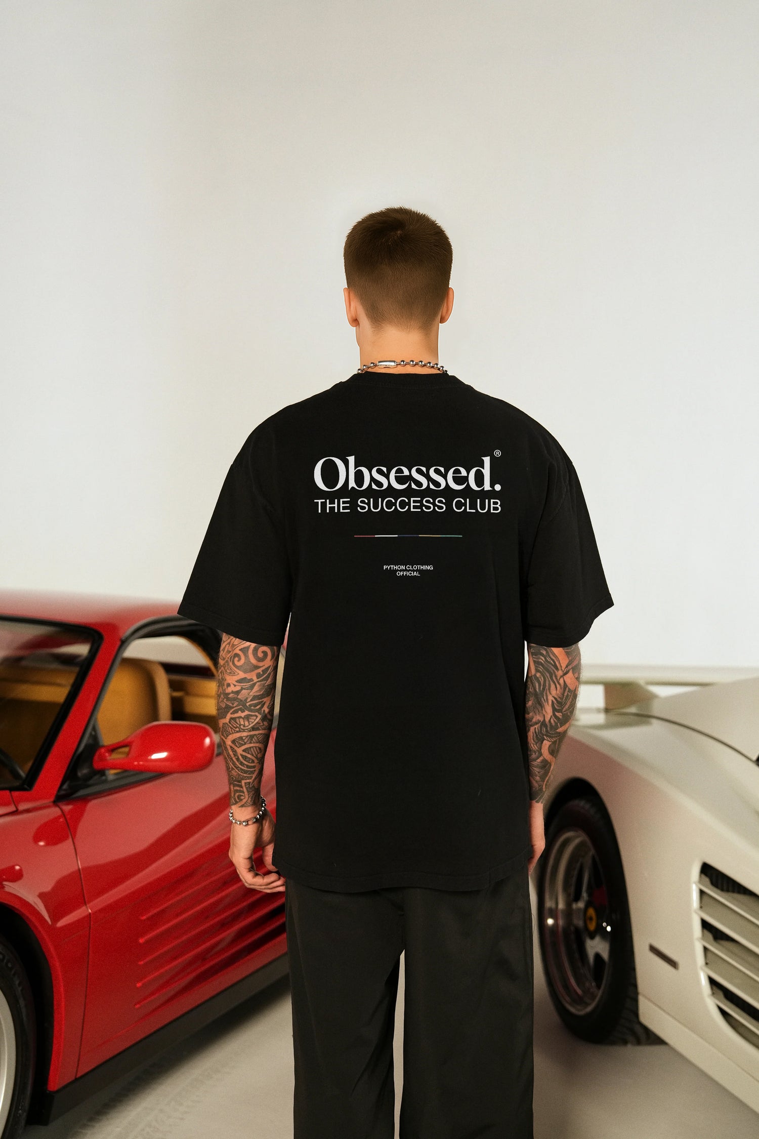 OBSESSED BLACK GRAPHIC T SHIRT - OVERSIZED