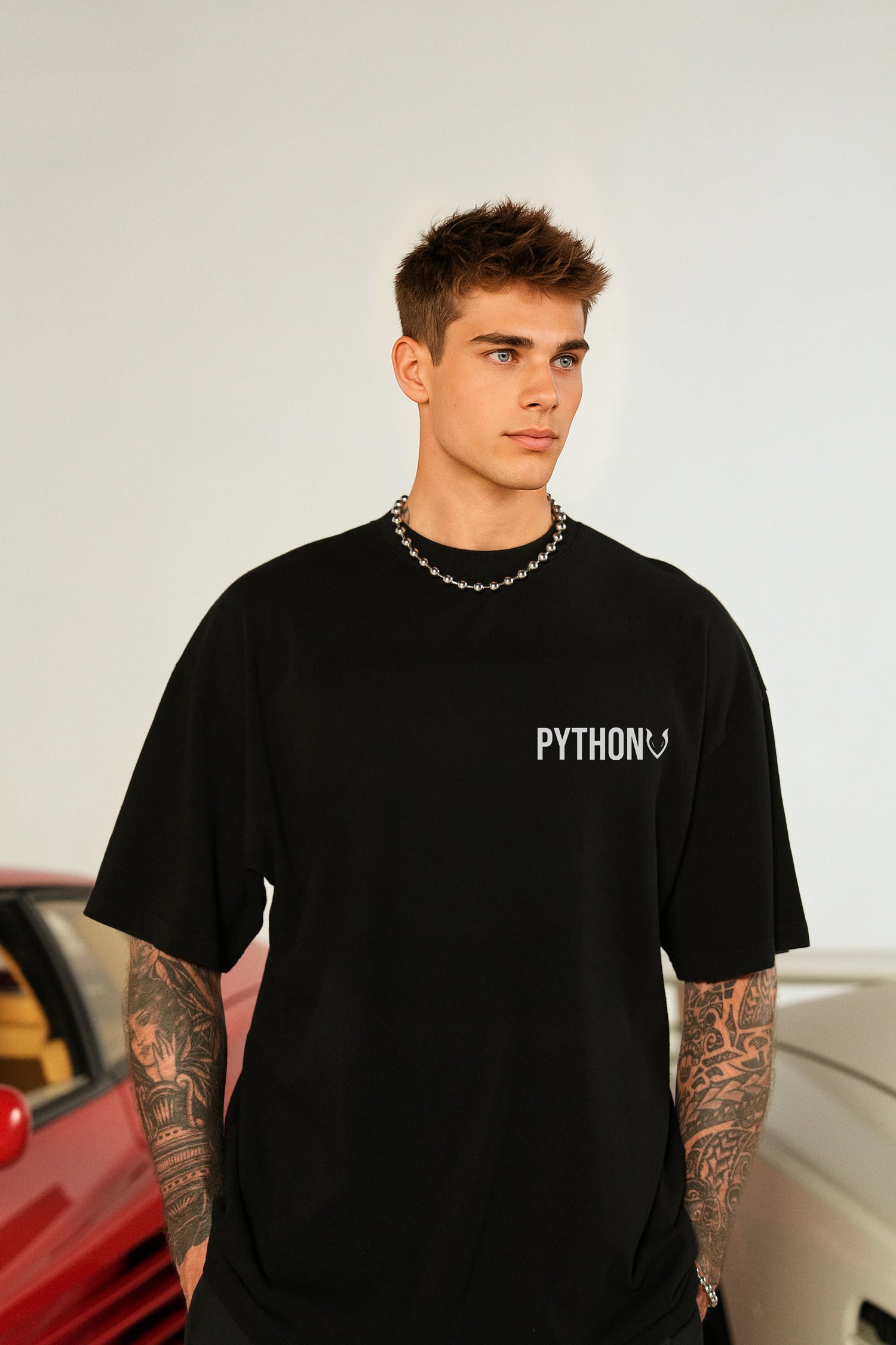 NOBODY CARES GRAPHIC T SHIRT - OVERSIZED