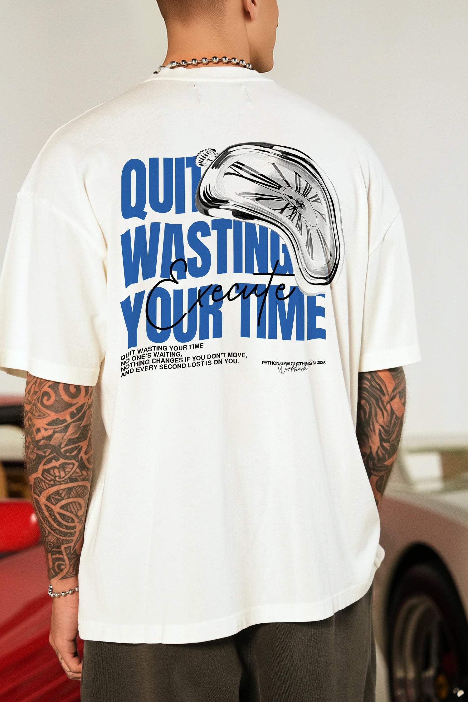 NO TIME GRAPHIC T SHIRT - OVERSIZED