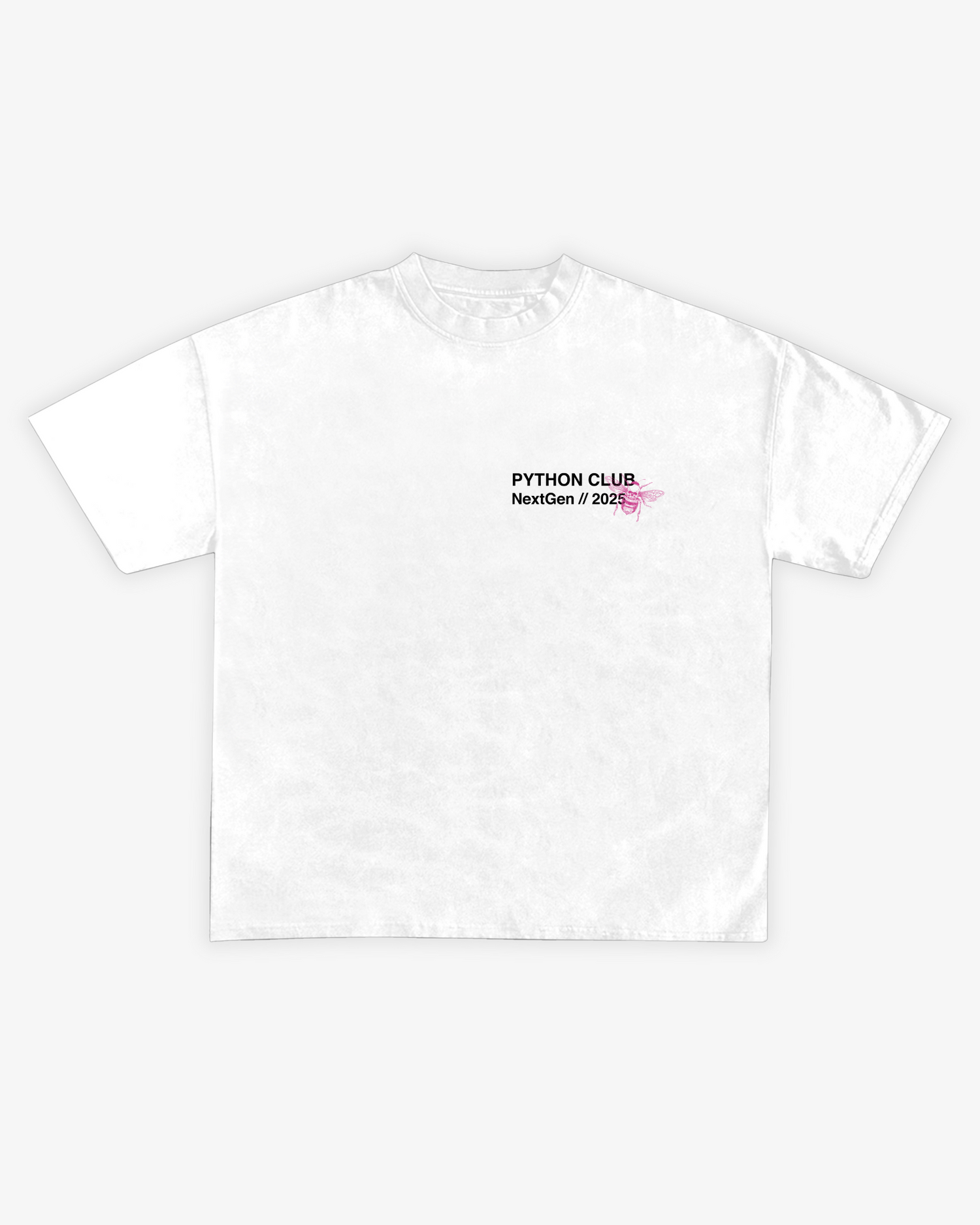 LIMITED PYTHON CLUB WHITE GRAPHIC T SHIRT - OVERSIZED