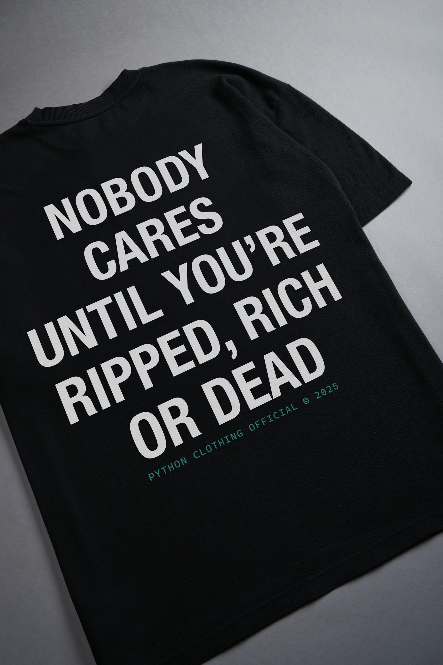 NOBODY CARES GRAPHIC T SHIRT - OVERSIZED