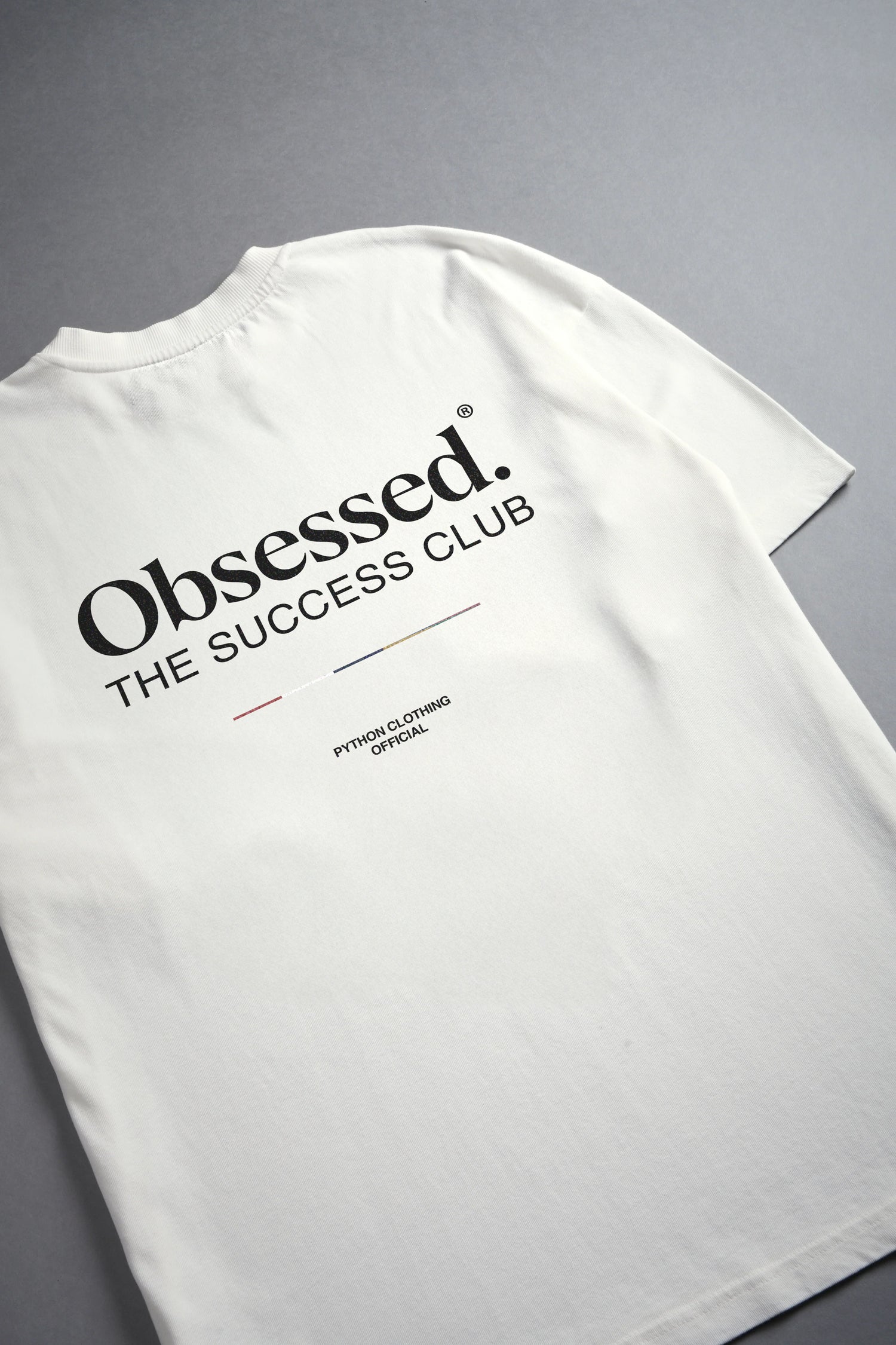 OBSESSED WHITE GRAPHIC T SHIRT - OVERSIZED