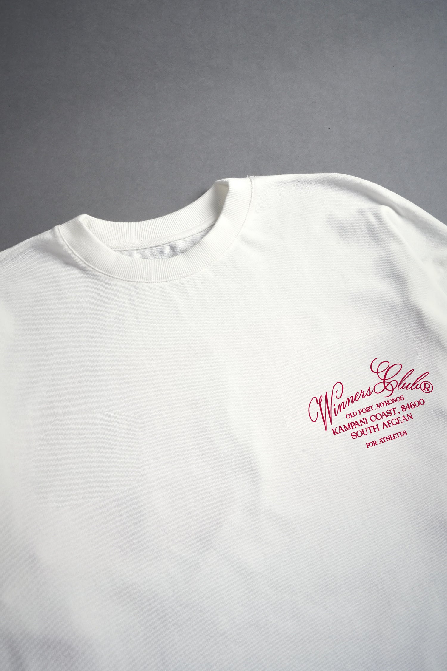 WINNERS CLUB WHITE GRAPHIC T SHIRT - OVERSIZED