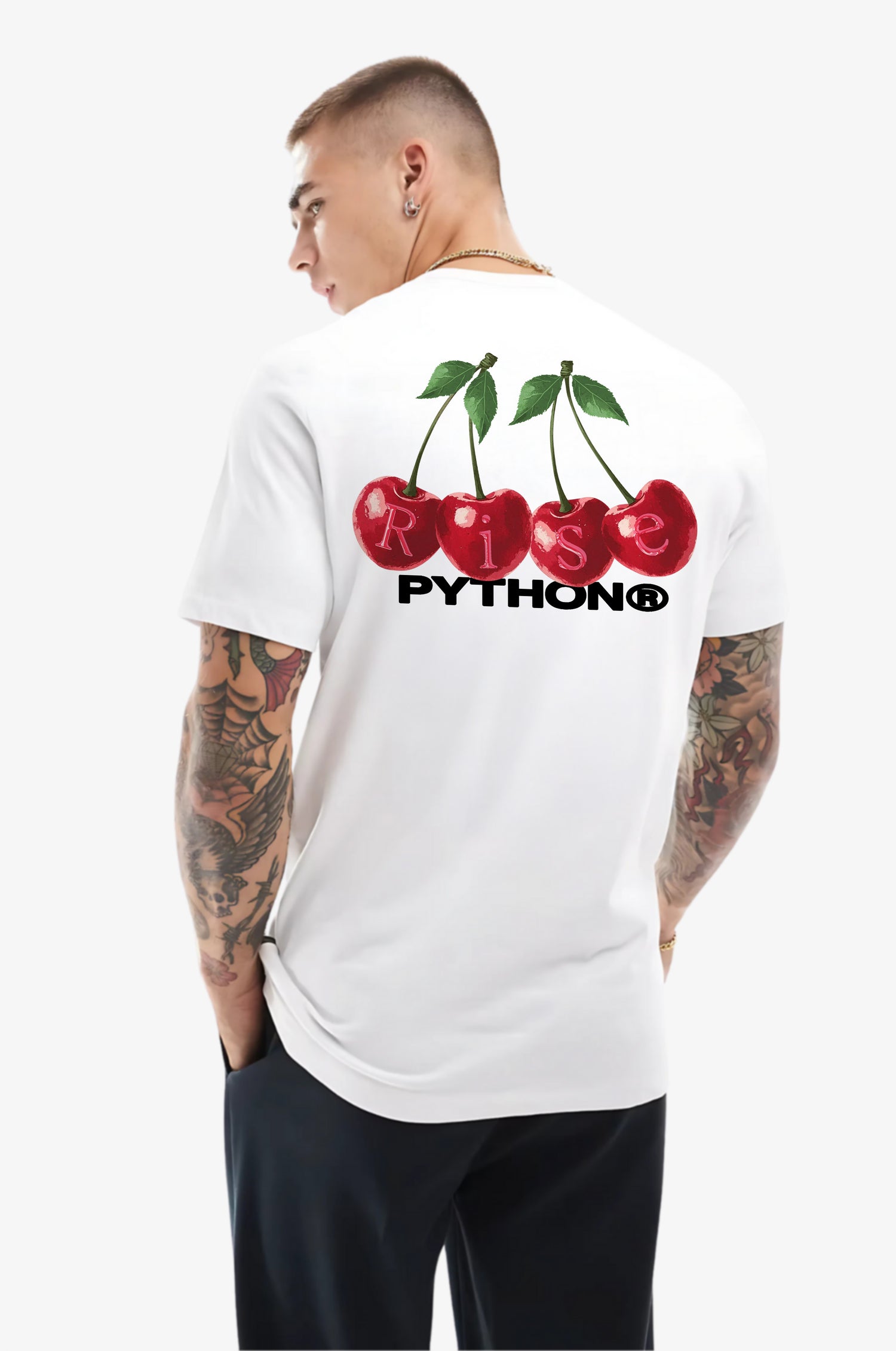 CHERRIES GRAPHIC T SHIRT Classic Fit T Shirt