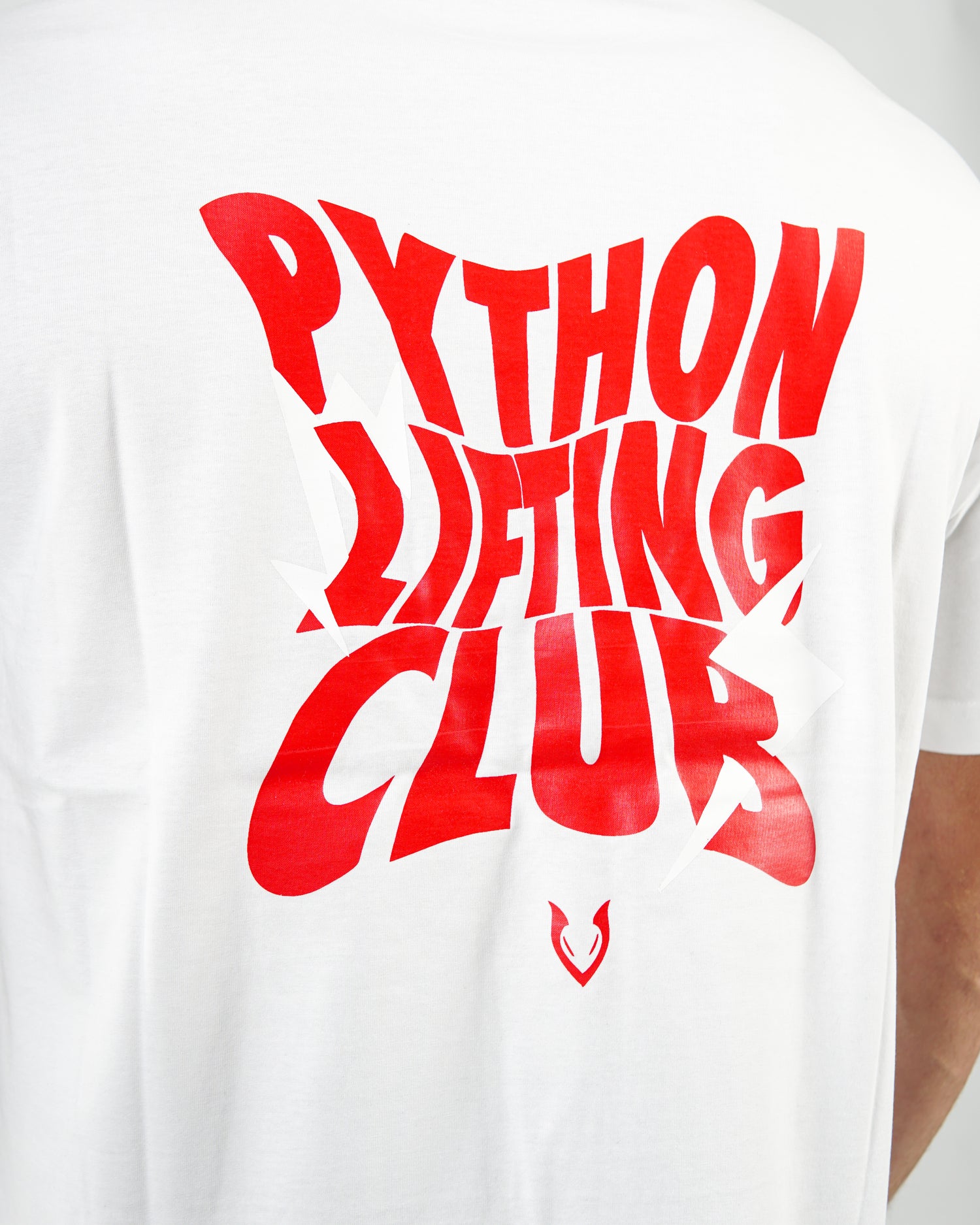 Python Lifting Club Red Letters Oversized