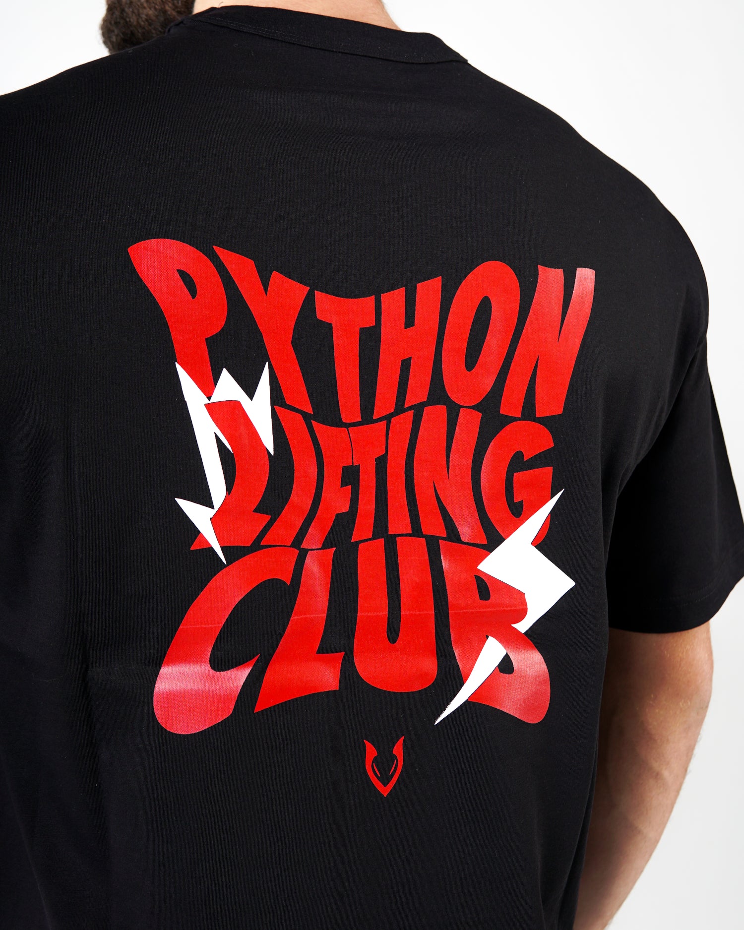 Python Lifting Club Red Letters Oversized