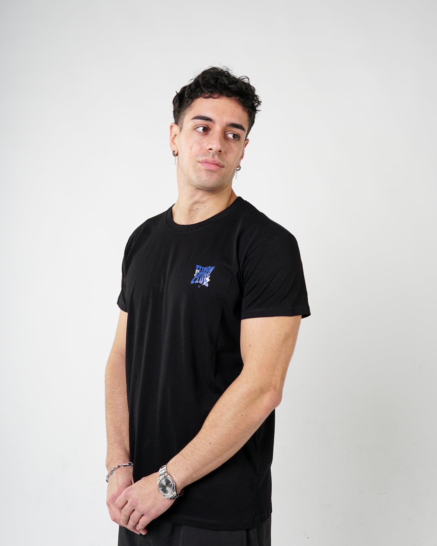 Python Lifting Club Blue Letters Oversized