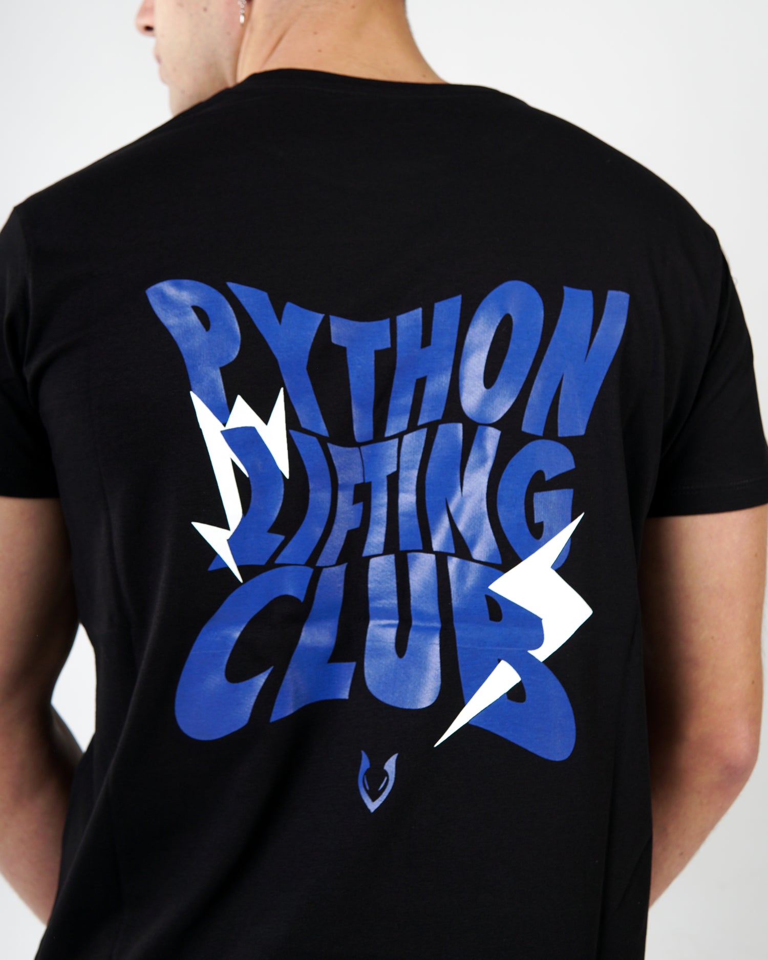 Python Lifting Club Blue Letters Oversized