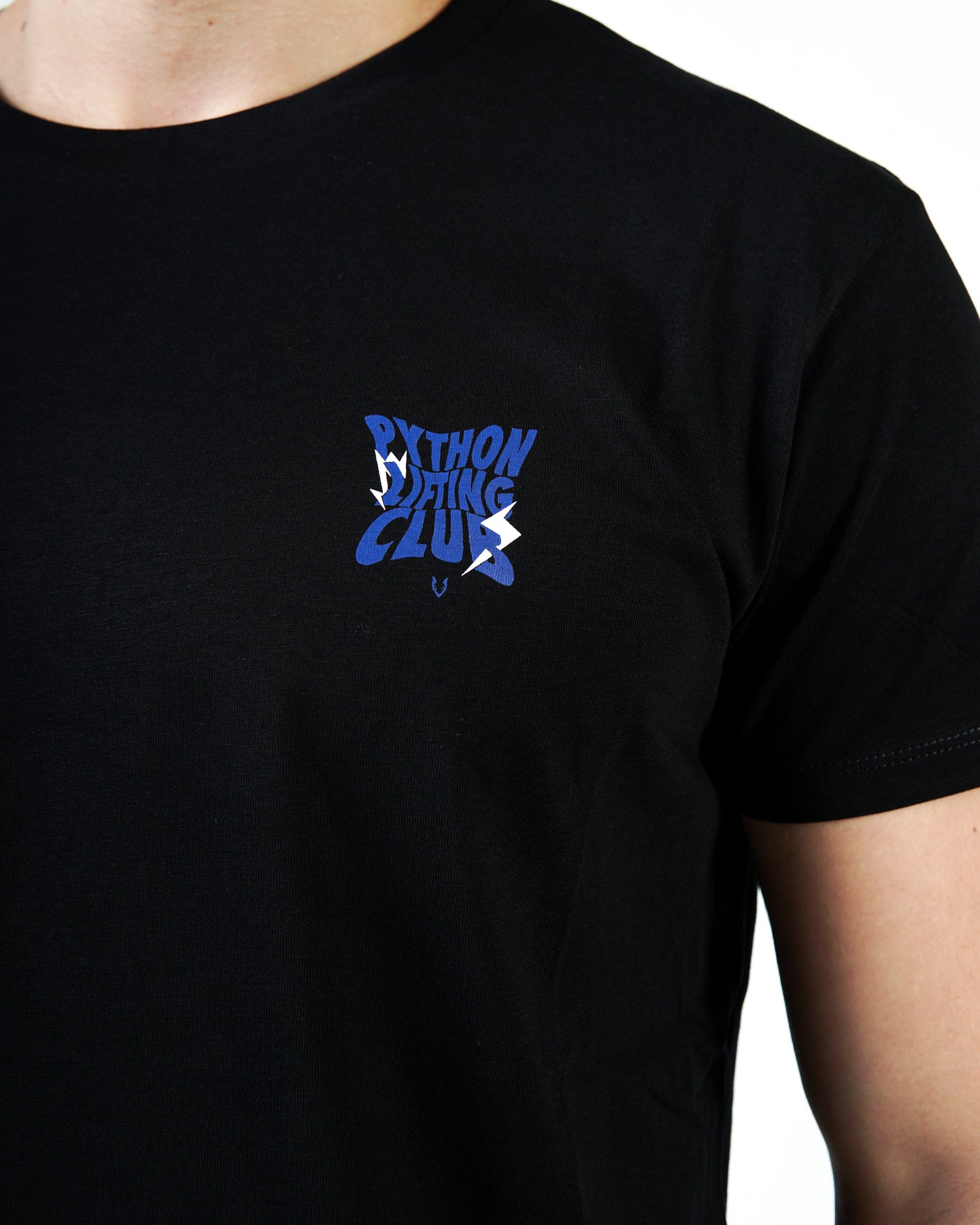 Python Lifting Club Blue Letters Oversized