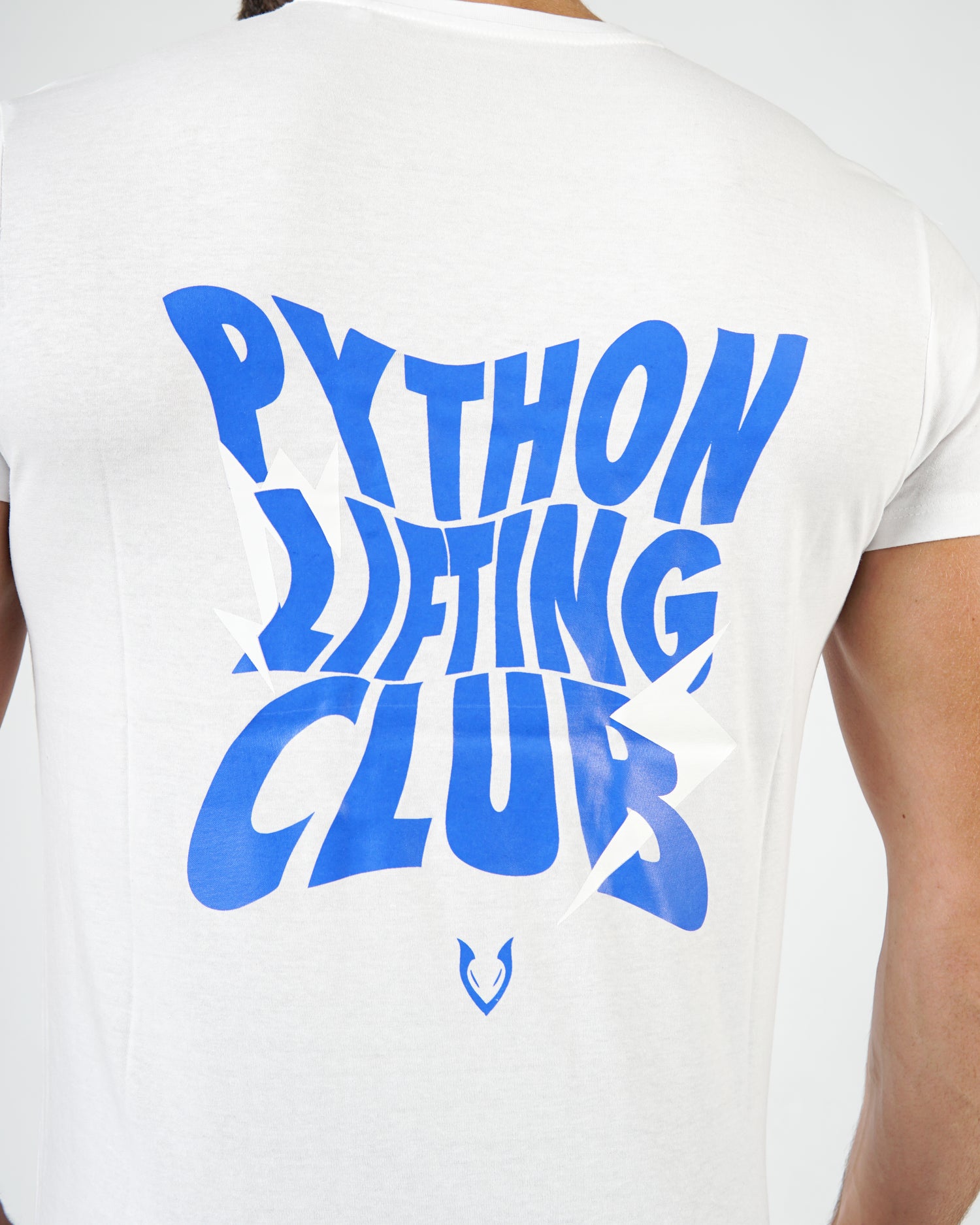Python Lifting Club Blue Letters Oversized