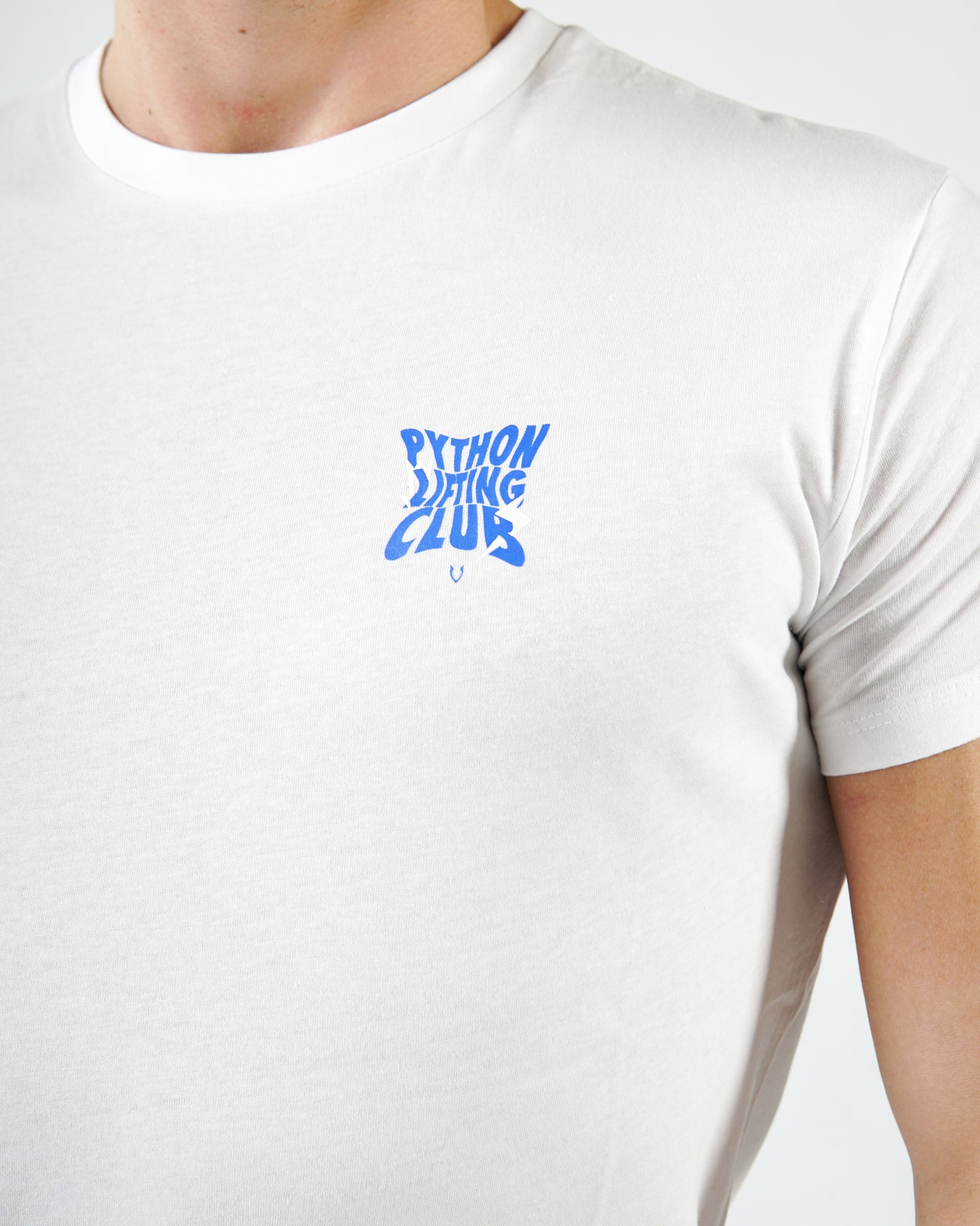 Python Lifting Club Blue Letters Oversized