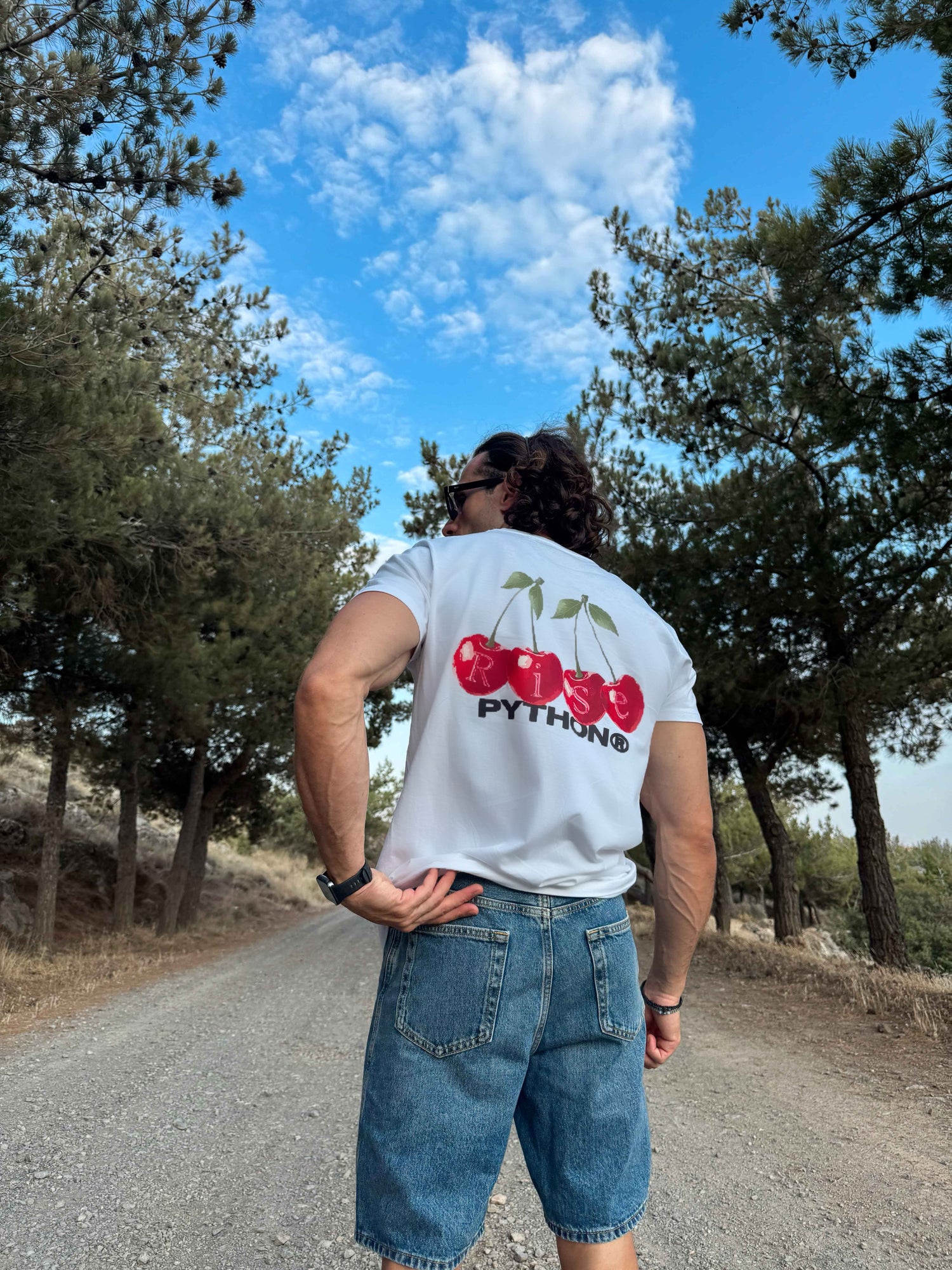 CHERRIES GRAPHIC T SHIRT Classic Fit T Shirt