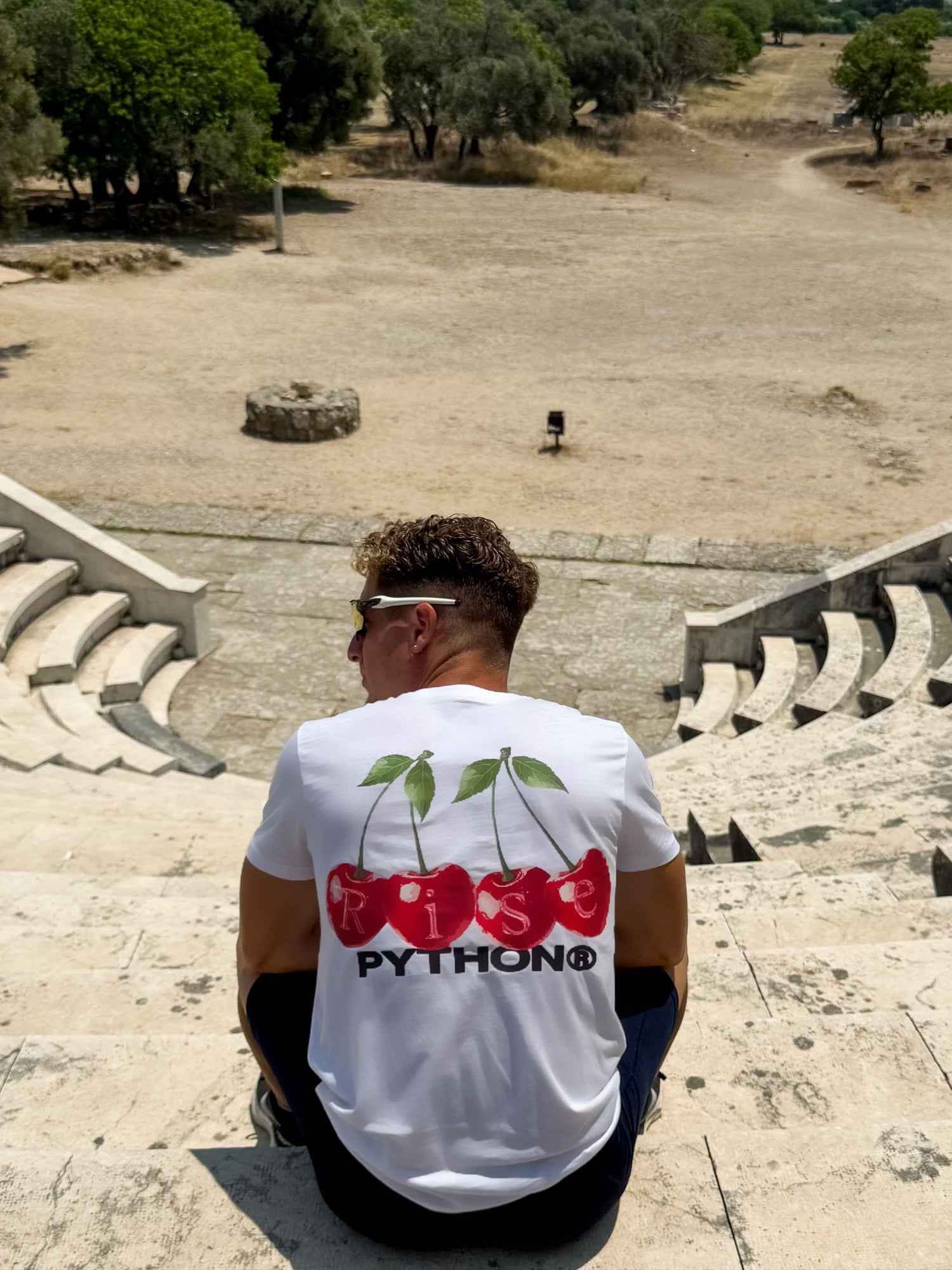 CHERRIES GRAPHIC T SHIRT Classic Fit T Shirt