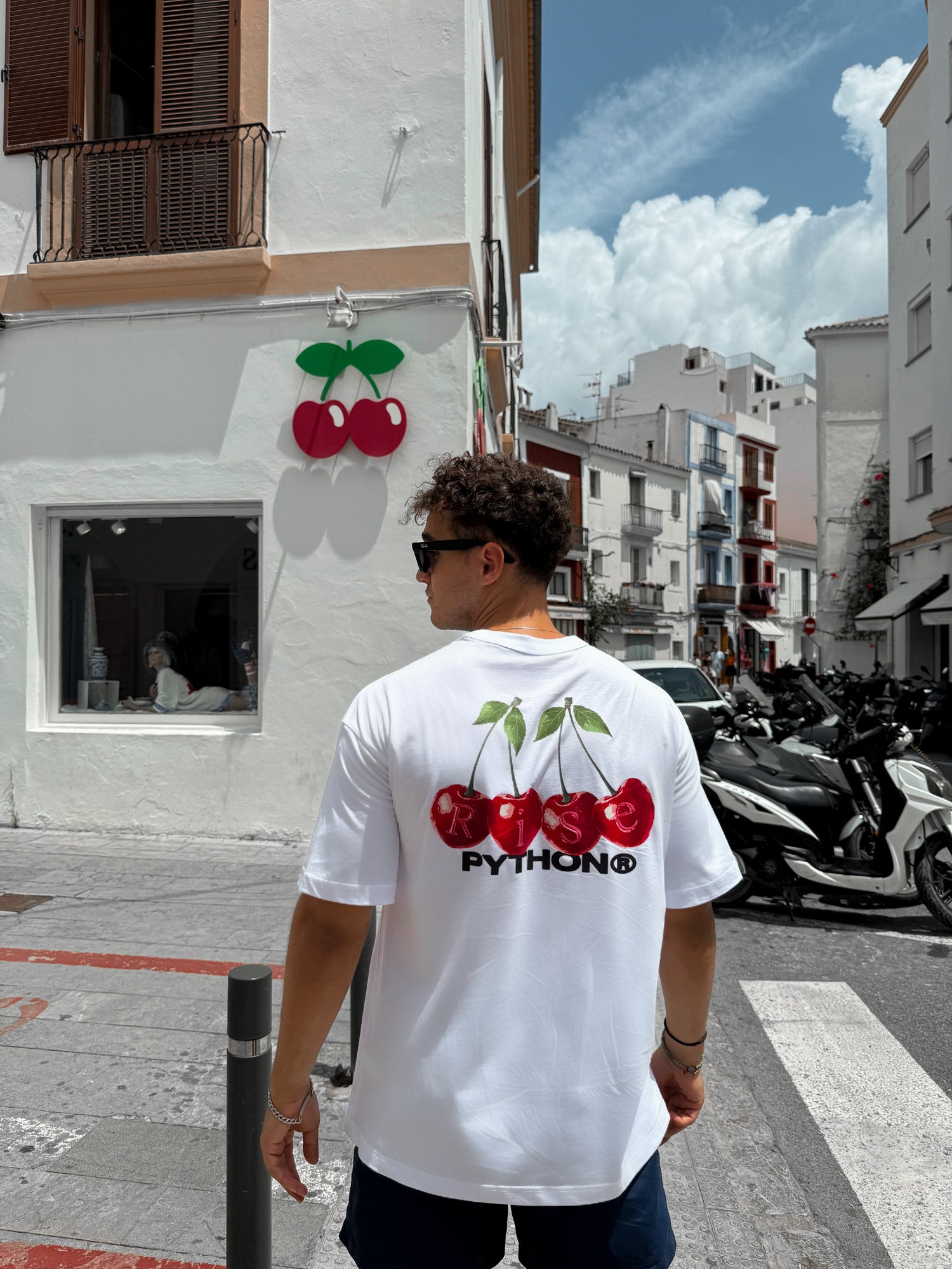 CHERRIES GRAPHIC T SHIRT - OVERSIZED