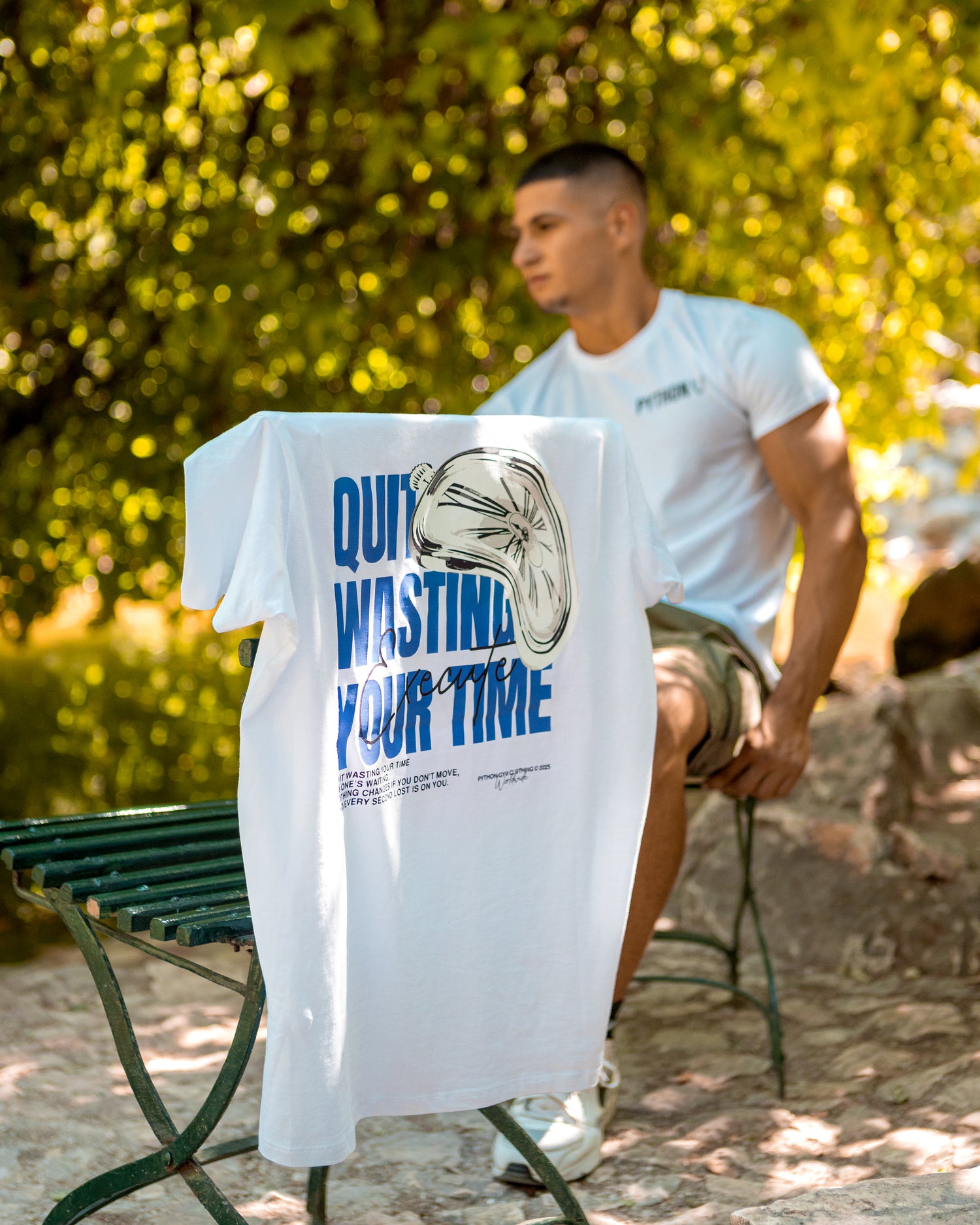 NO TIME GRAPHIC T SHIRT - OVERSIZED