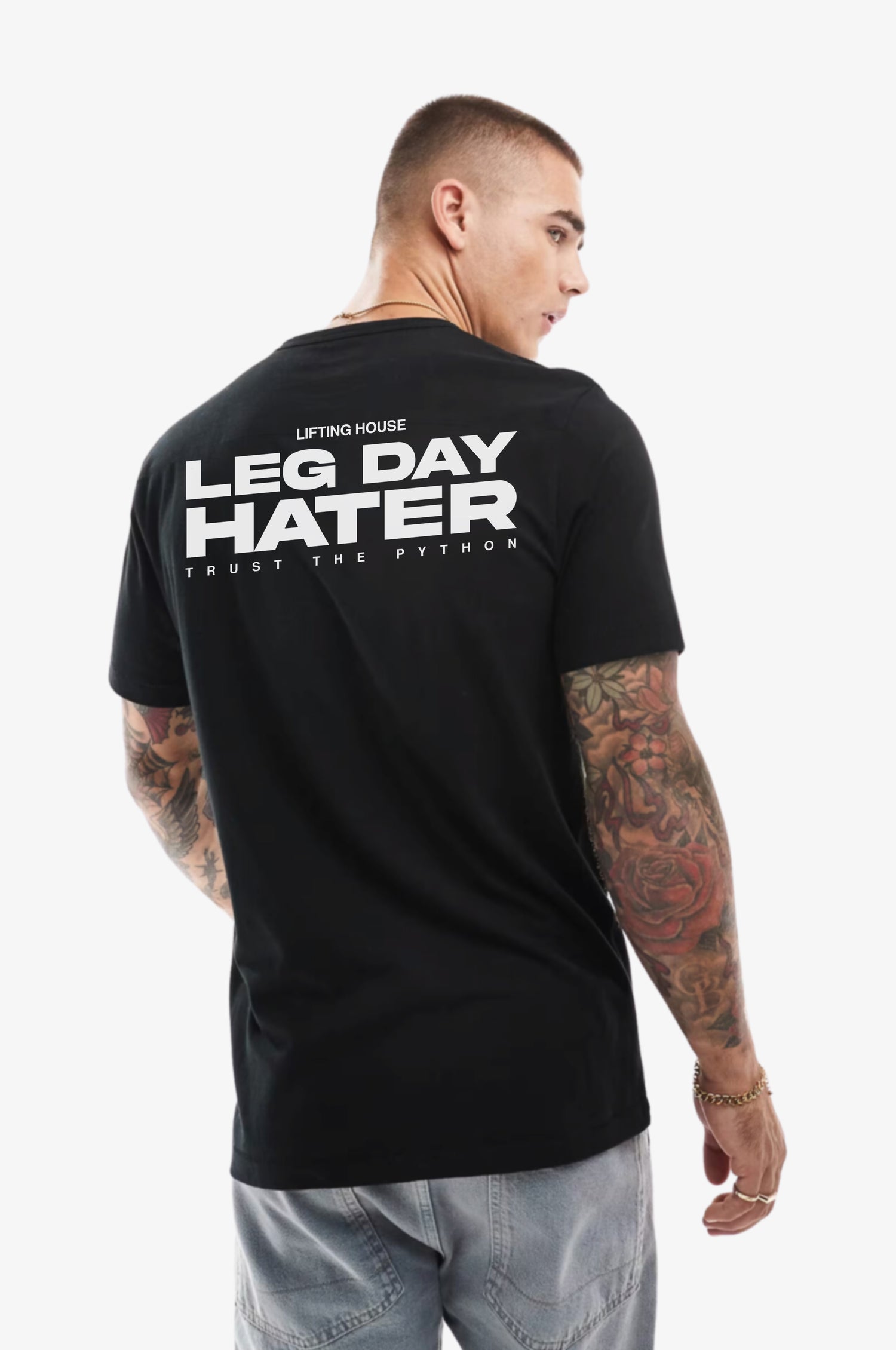 LEG DAY HATER GRAPHIC T SHIRT Classic Fit T Shirt