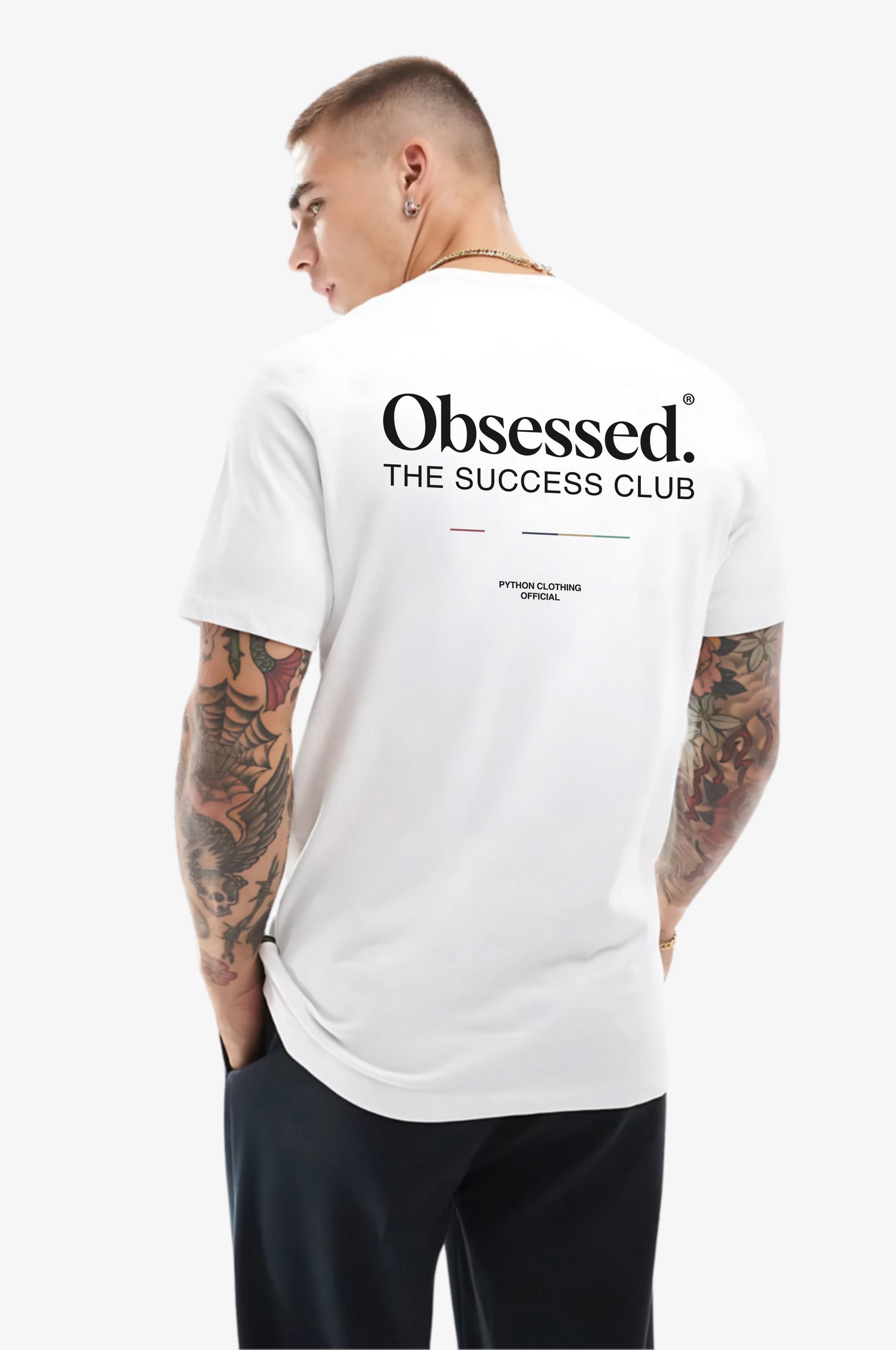 OBSESSED WHITE GRAPHIC T SHIRT Classic Fit T Shirt