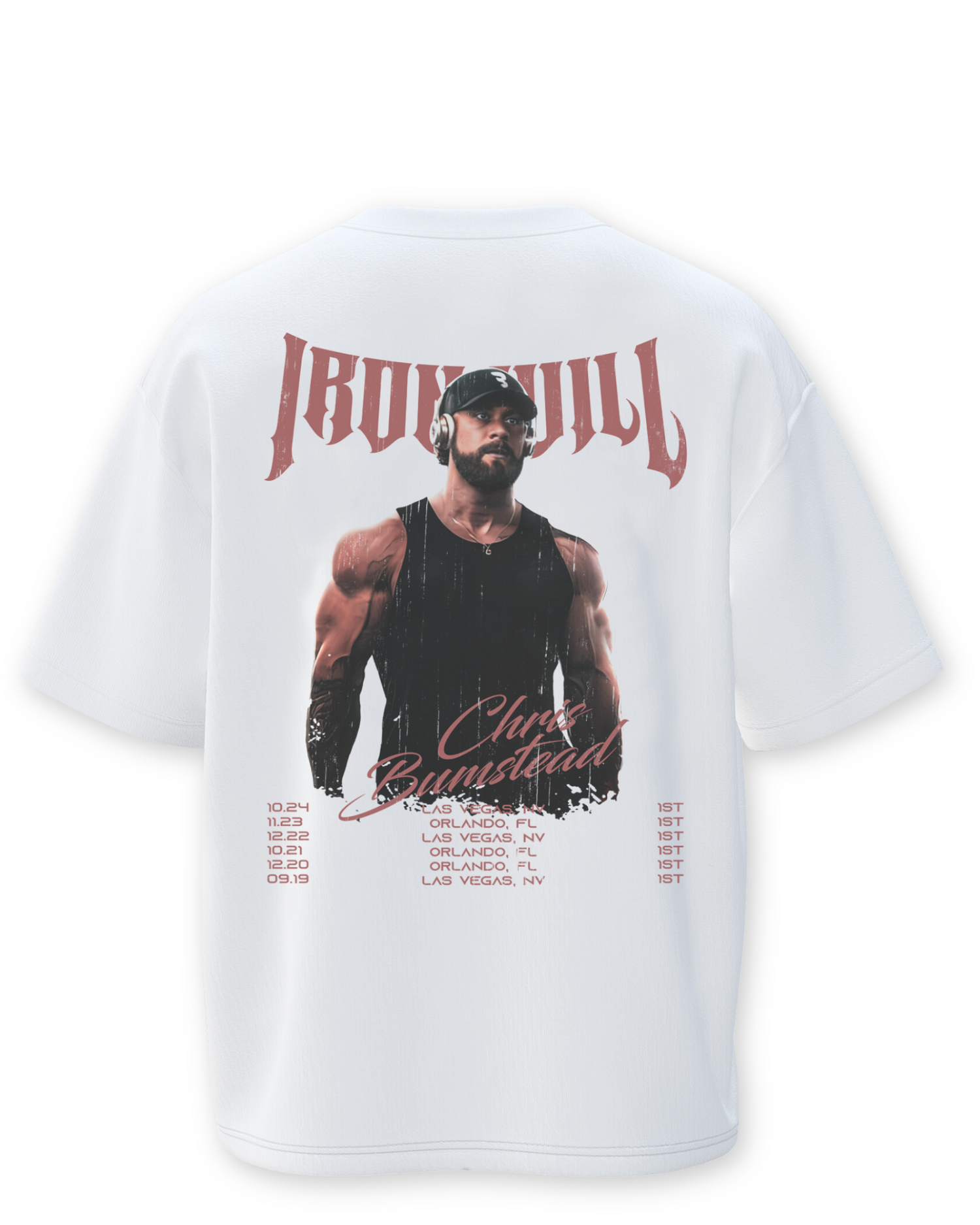 IRON WILL GRAPHIC T SHIRT - OVERSIZED