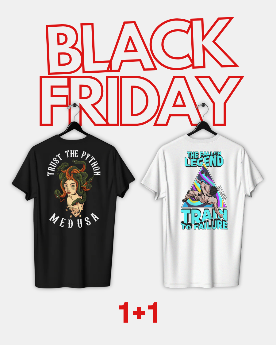 1+1 CLASSIC FIT BUNDLE BLACK FRIDAY MEDUSA(black) + ICARUS(white)