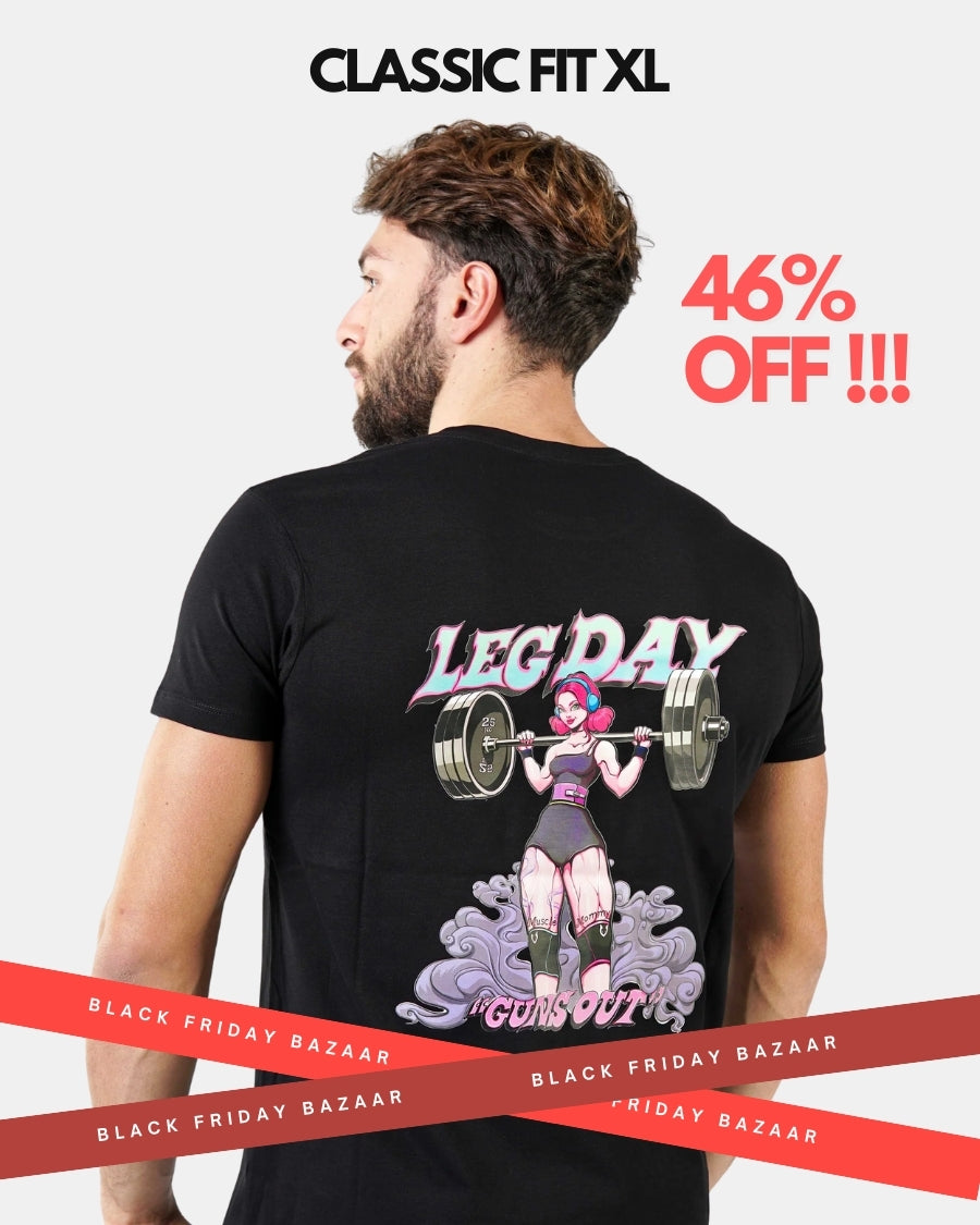 Leg Day Graphic Classic Fit T-Shirt BLACK FRIDAY BAZAAR.