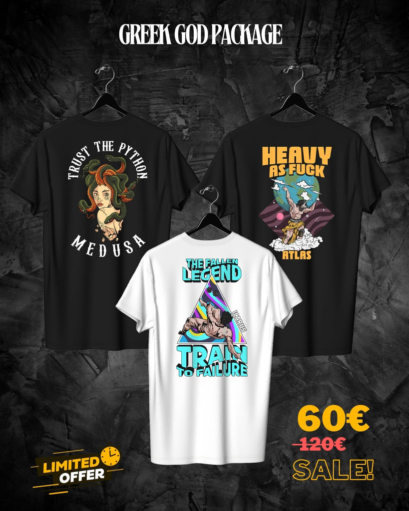 GREEK GOD PACKAGE (3 t-Shirts)