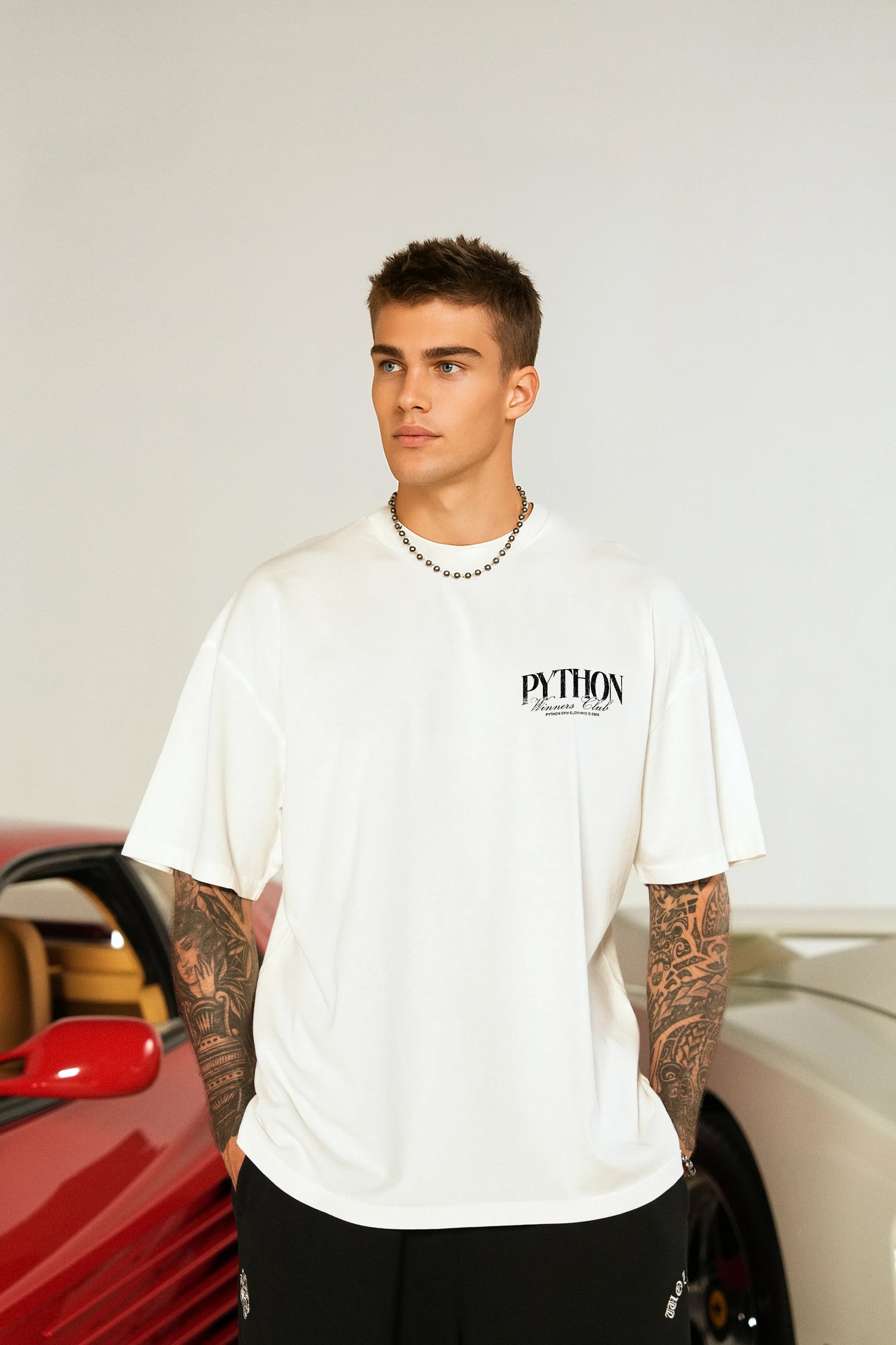 PYTHON RING GRAPHIC T SHIRT - OVERSIZED