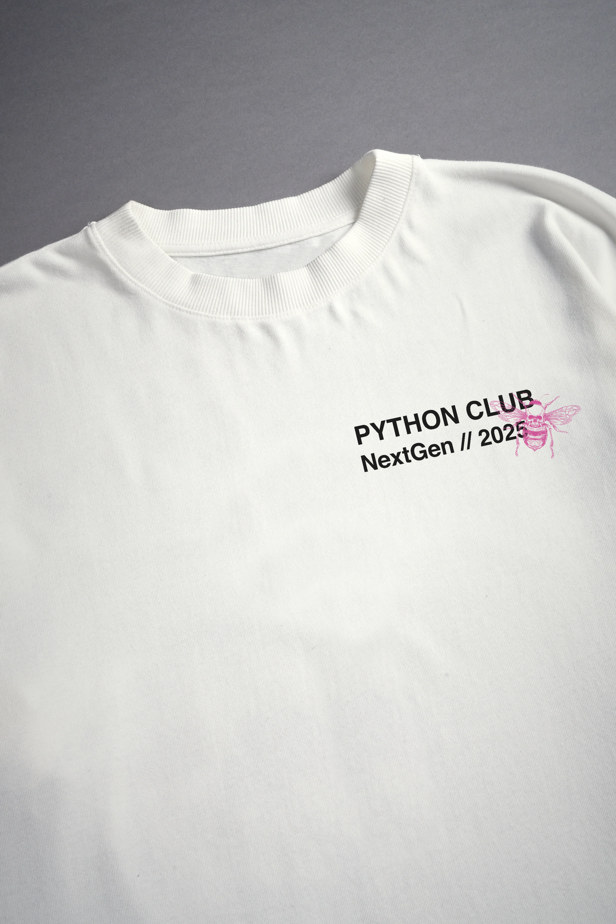 Python Designer Apparel LIMITED PYTHON CLUB WHITE GRAPHIC T SHIRT - OVERSIZED – Pythongymclothing