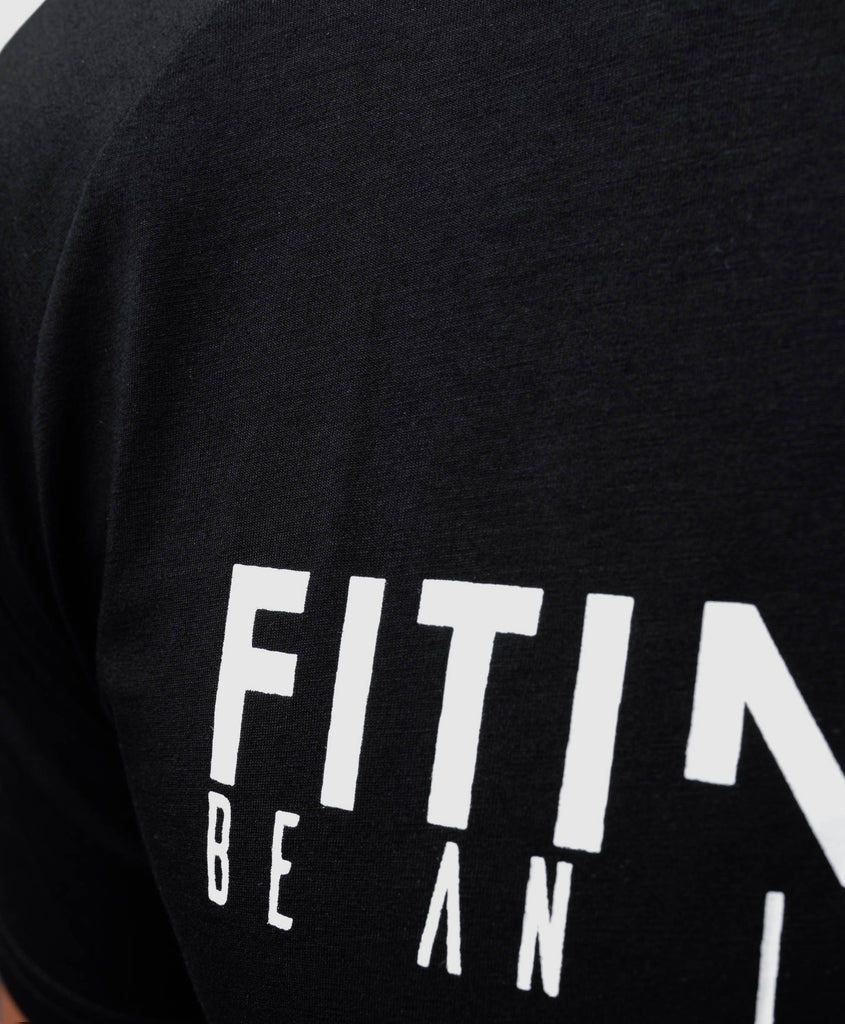 FITINFINITI Black Classic Fit T-shirt