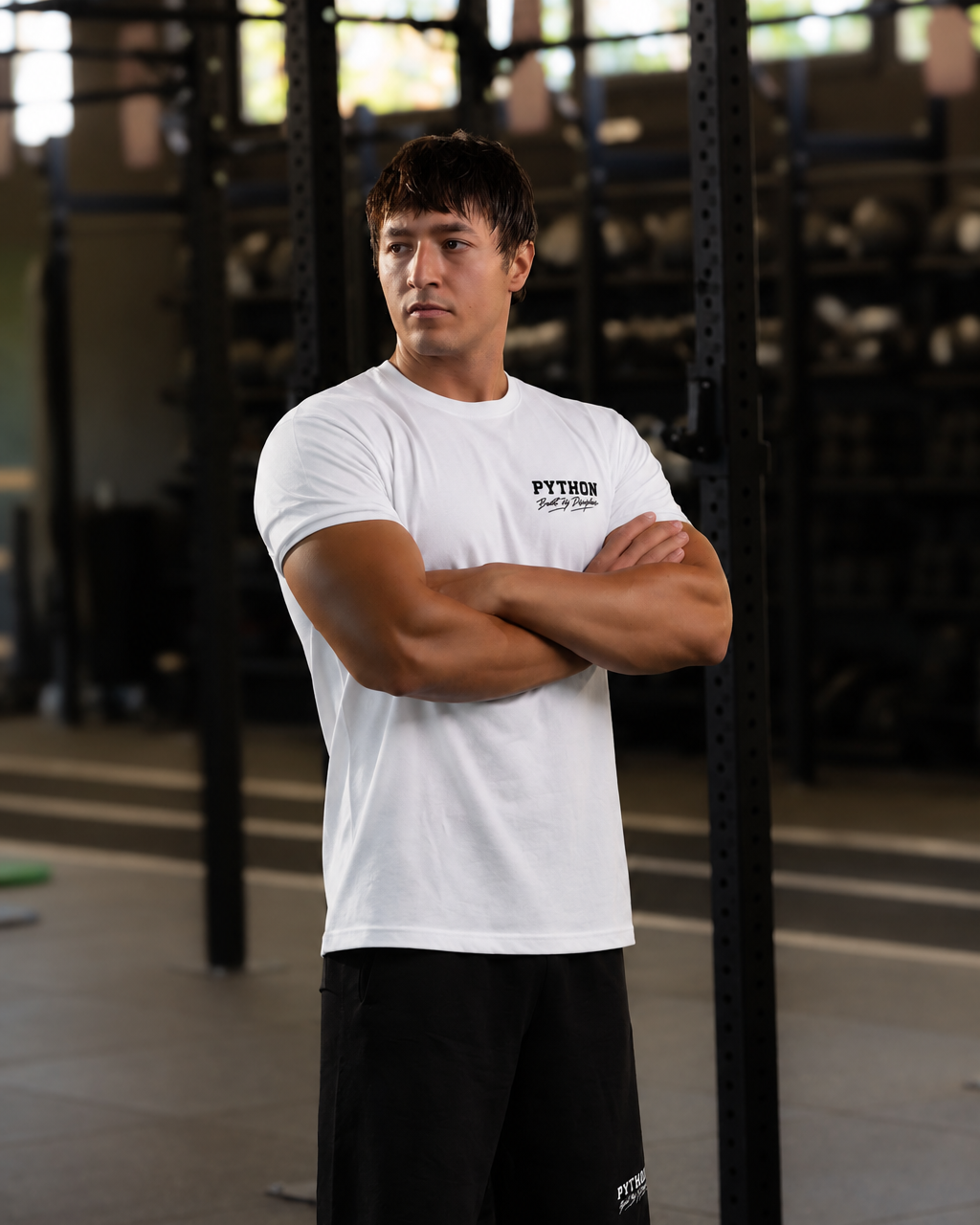 BUILT BY DISCIPLINE WHITE T-SHIRT