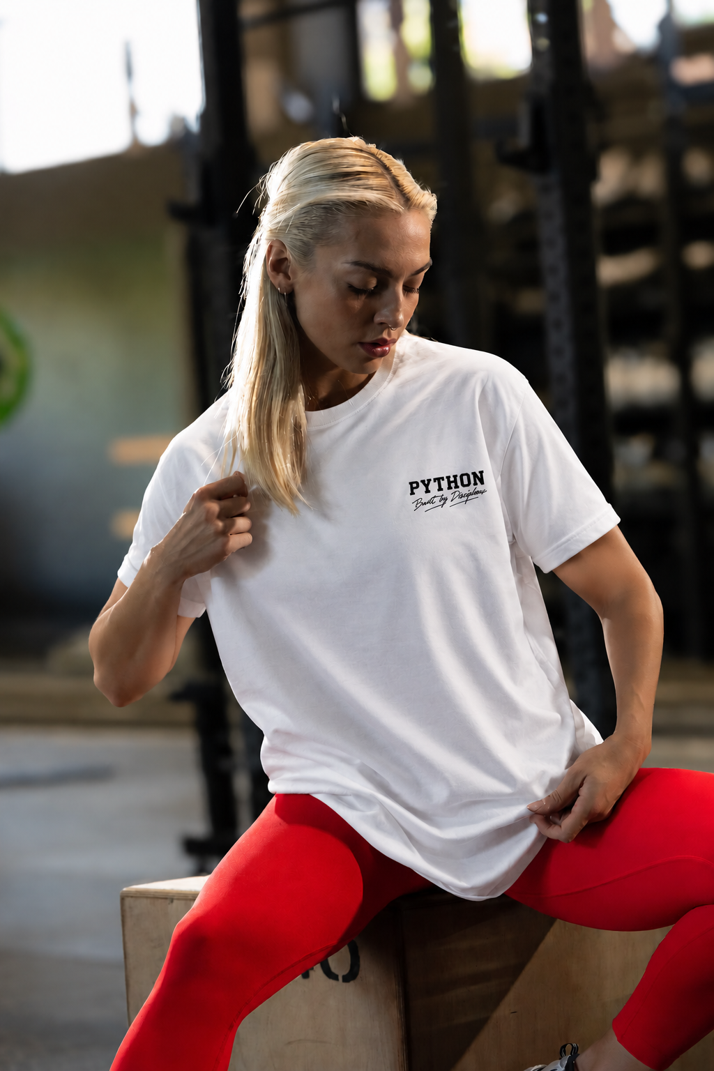 BUILT BY DISCIPLINE WHITE T-SHIRT