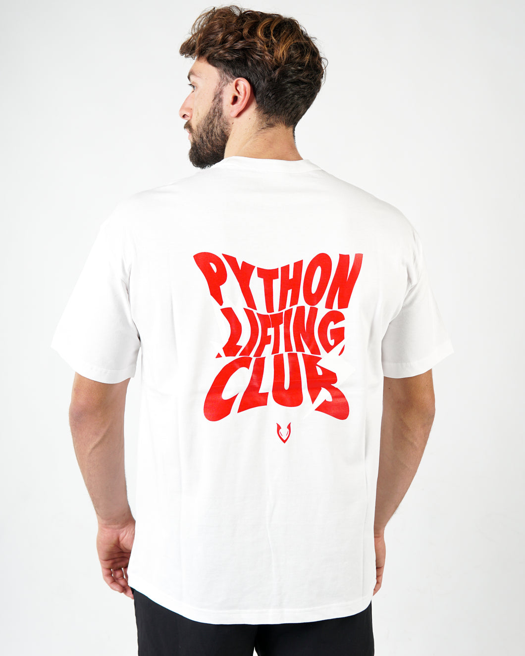 Python Lifting Club Red Letters Oversized