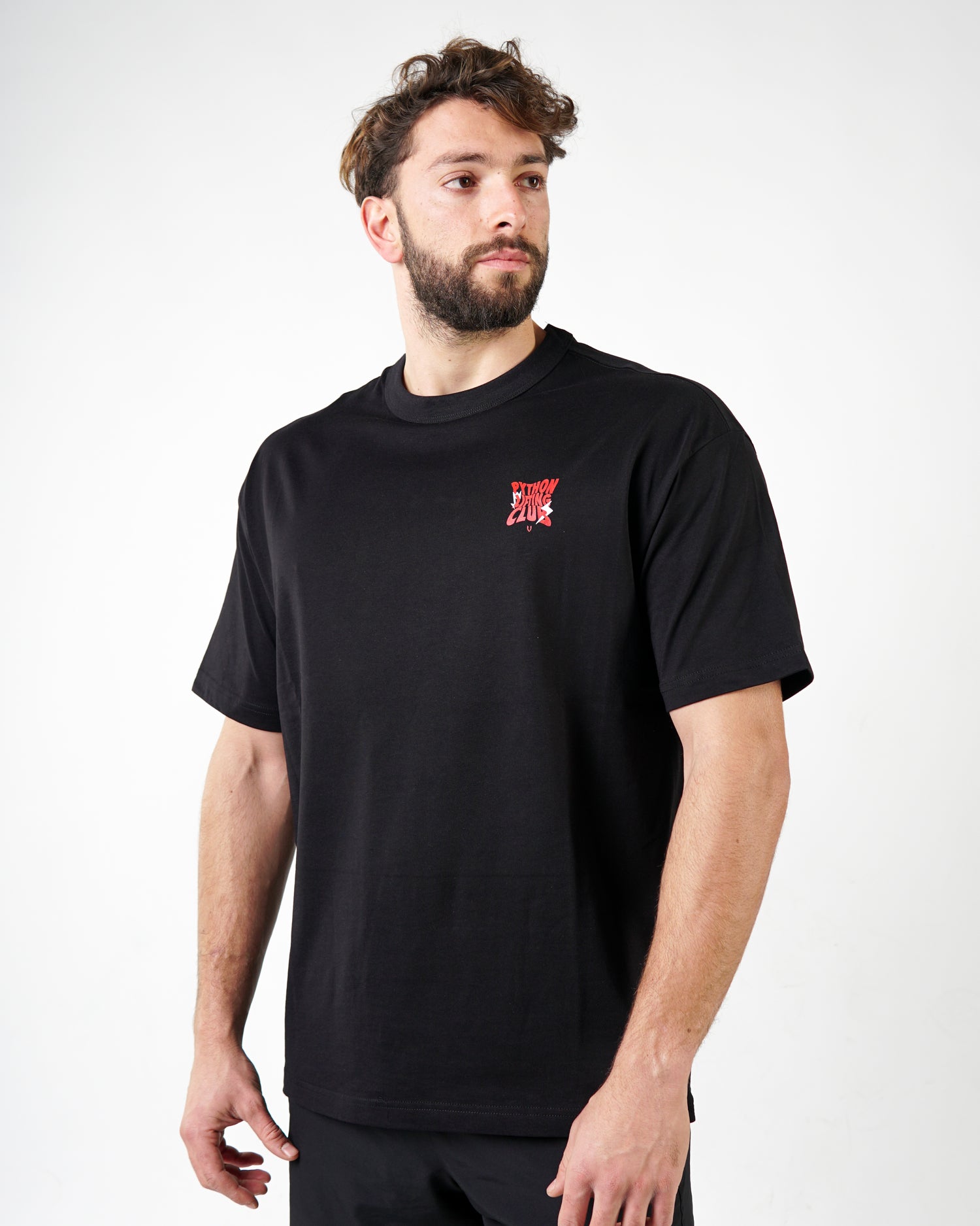 Python Lifting Club Red Letters Oversized
