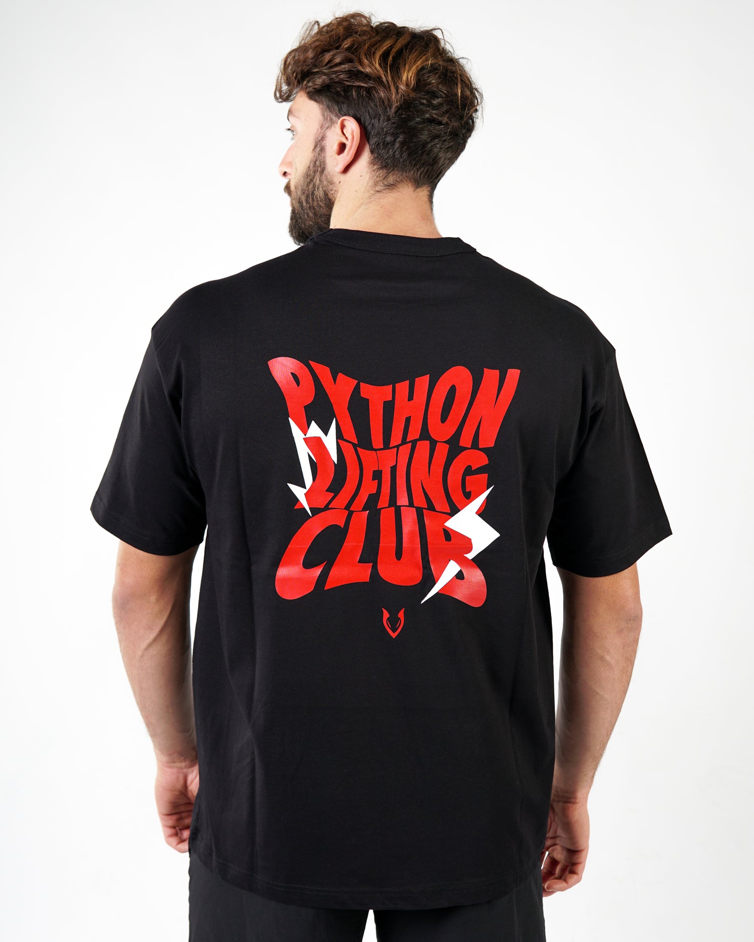 Python Lifting Club Red Letters Oversized
