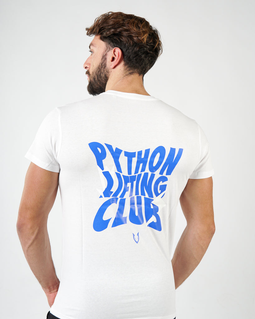 Python Lifting Club Blue Letters Oversized