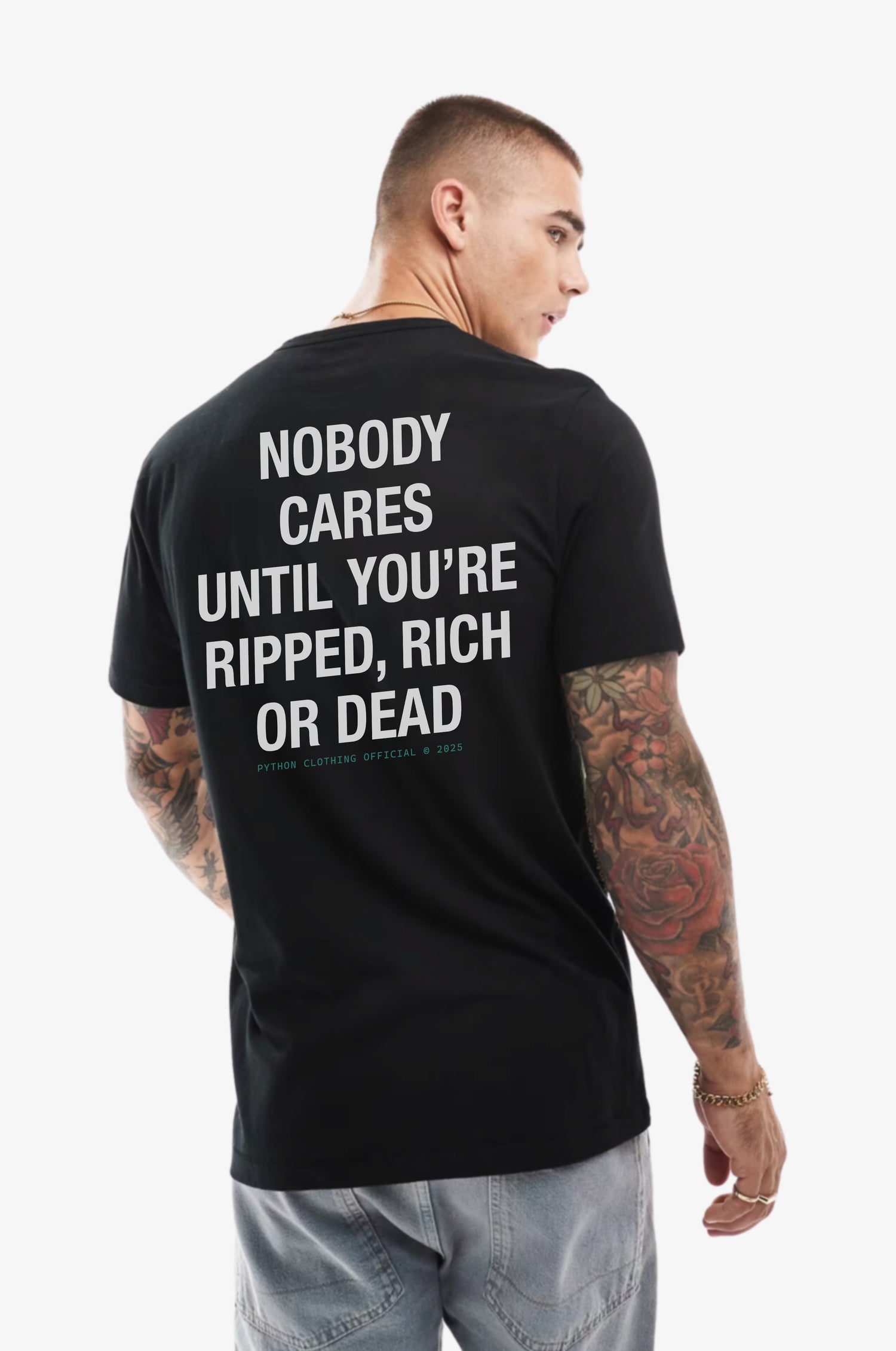 NOBODY CARES GRAPHIC T SHIRT Classic Fit T Shirt