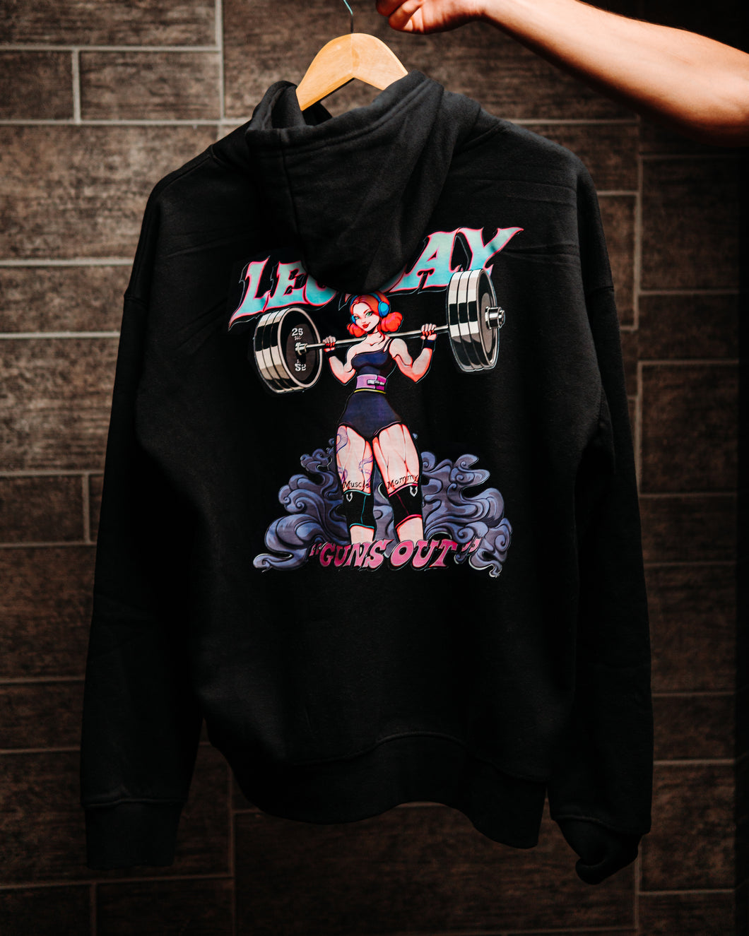 Leg Day Graphic Hoodie BLACK FRIDAY BAZAAR